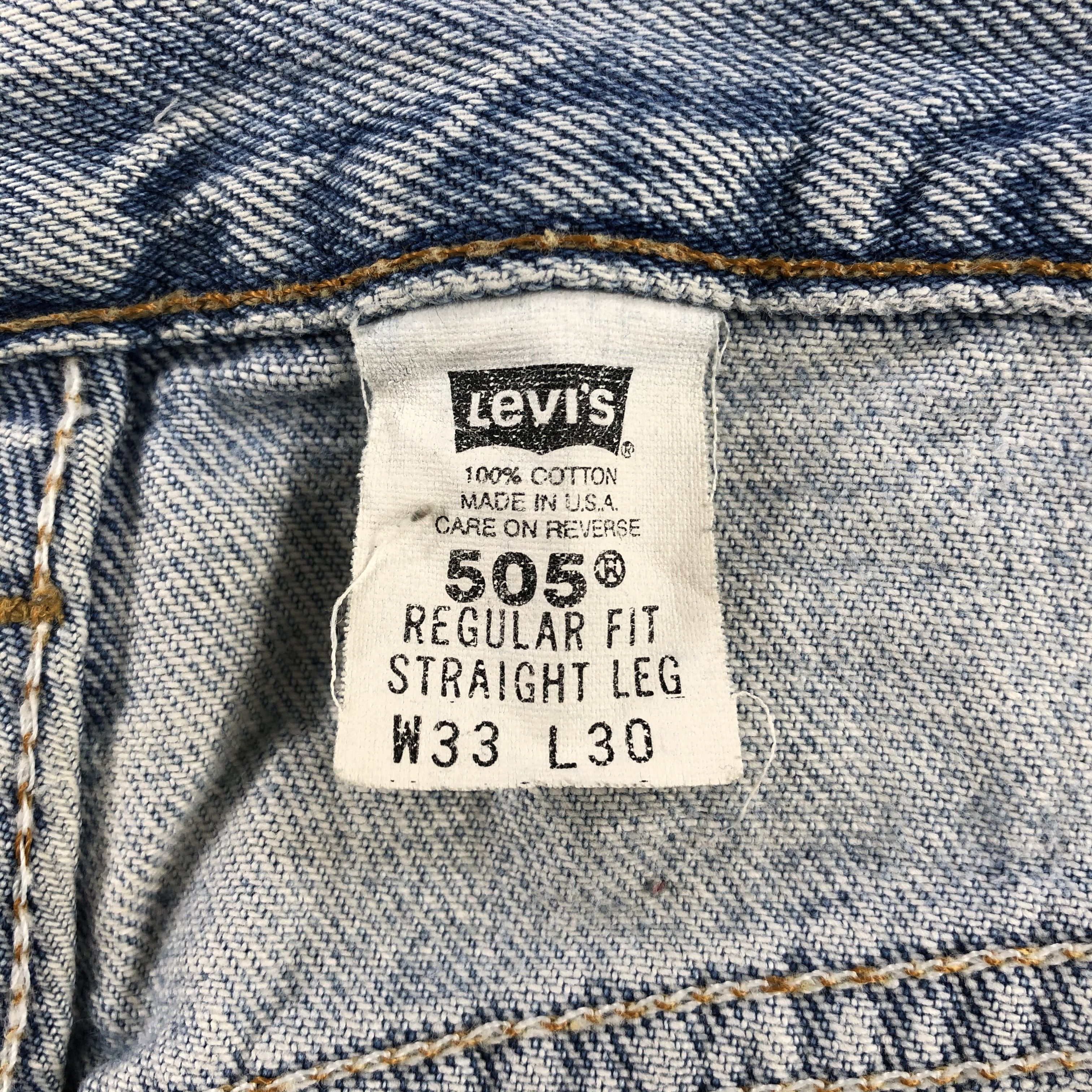 Levi's Vintage Levi's 505 Jeans Medium Wash Denim KJ798 Size US 32 / EU 48 - 9 Thumbnail
