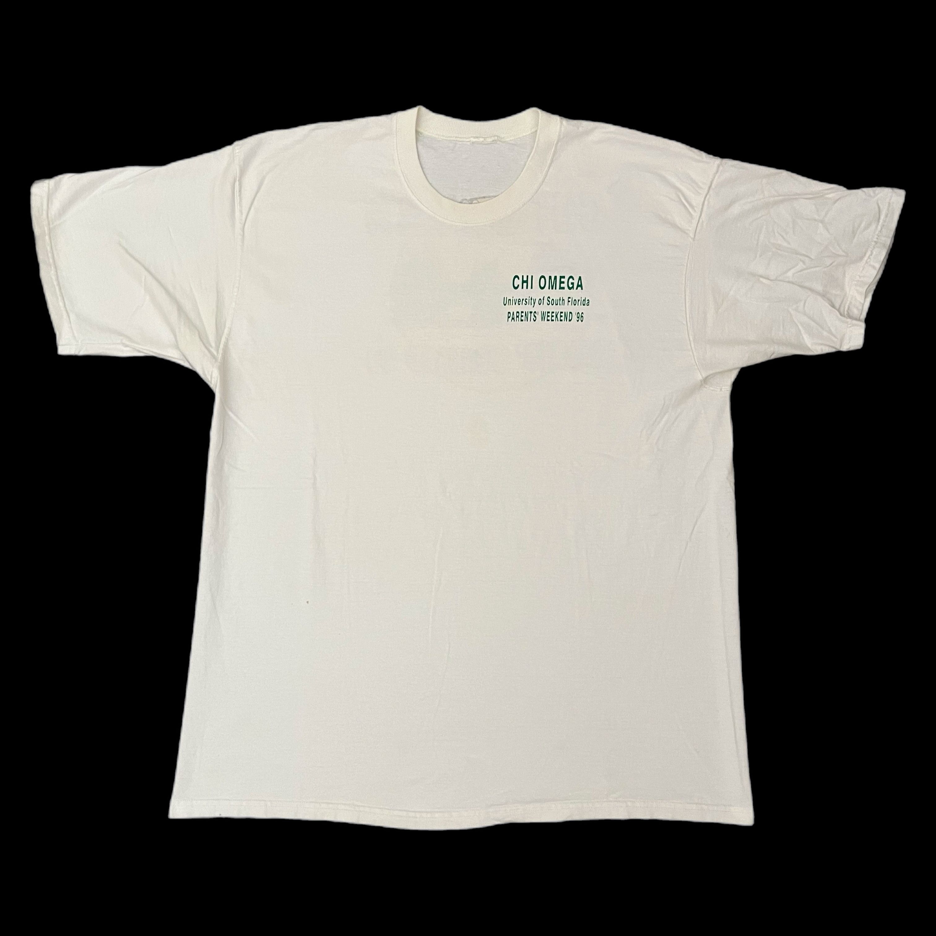 Vintage VTG 90s Chi Omega Parents Owl’s Weekend Event ‘96 Tee Size US XXL / EU 58 / 5 - 2 Thumbnail