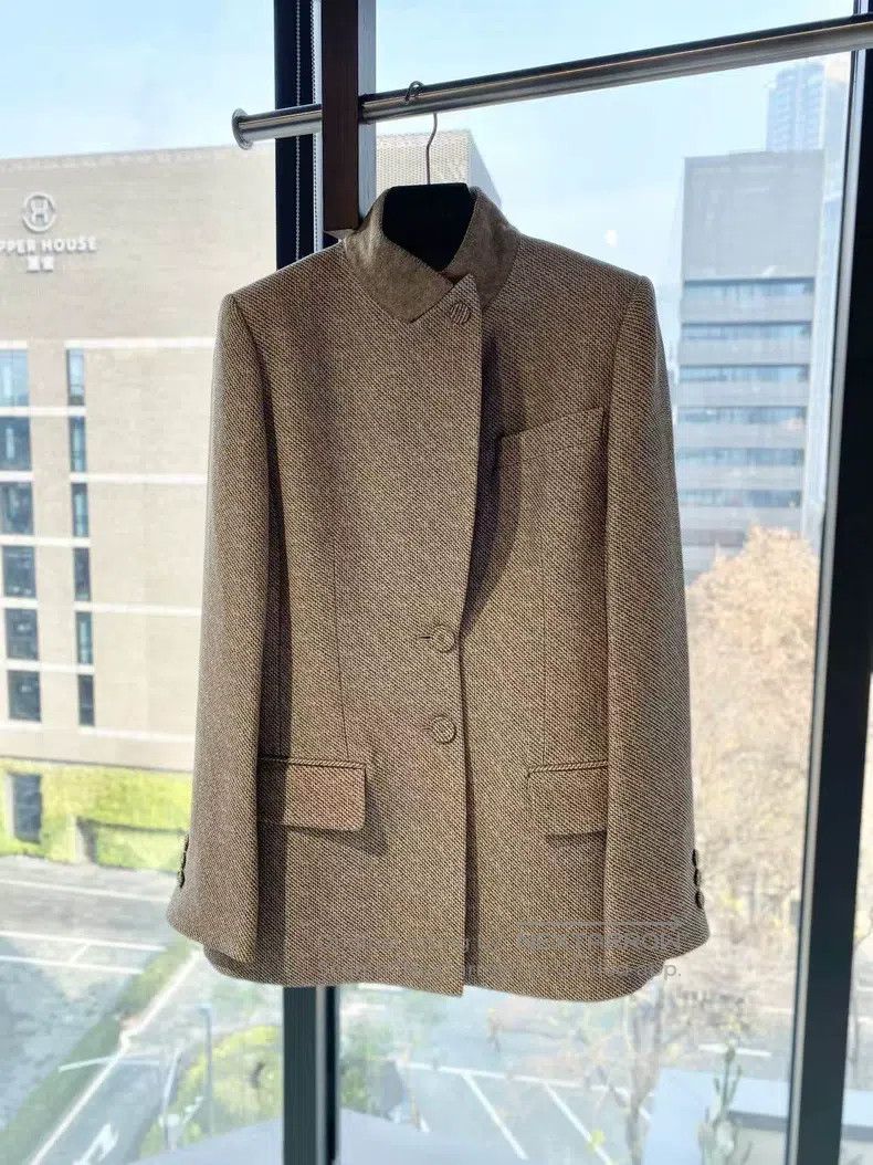 Fendi Fendi Wool khaki coat Size S / US 4 / IT 40 - 2 Thumbnail