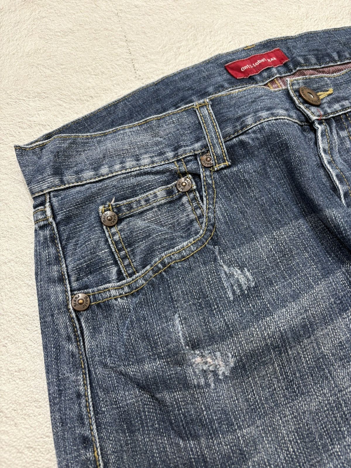 Number (N)ine 2000s Anti label japan wash denim Y2k style Size US 33 - 4 Thumbnail