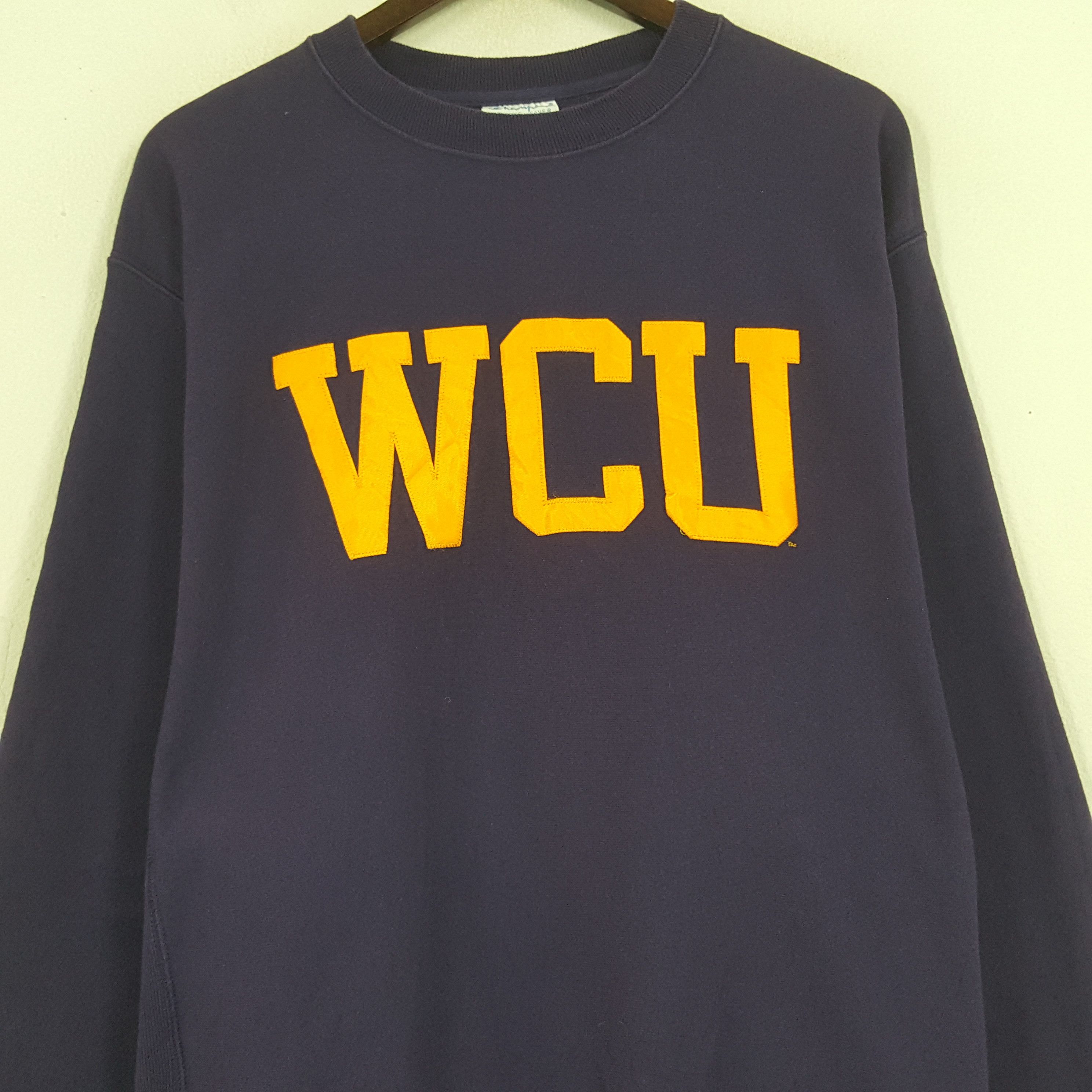Champion × Vintage Vintage Champion x WCU Spell Out Sweatshirt Size US L / EU 52-54 / 3 - 2 Thumbnail