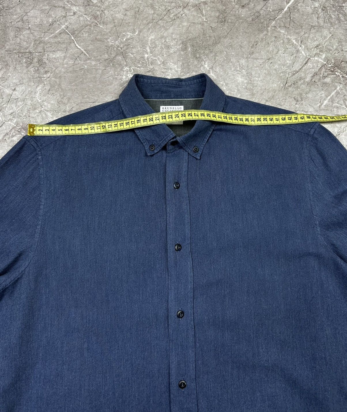 Brunello Cucinelli BRUNELLO CUCINELLI Leisure Fit Cotton button down Shirt Xl Size US XL / EU 56 / 4 - 10 Thumbnail
