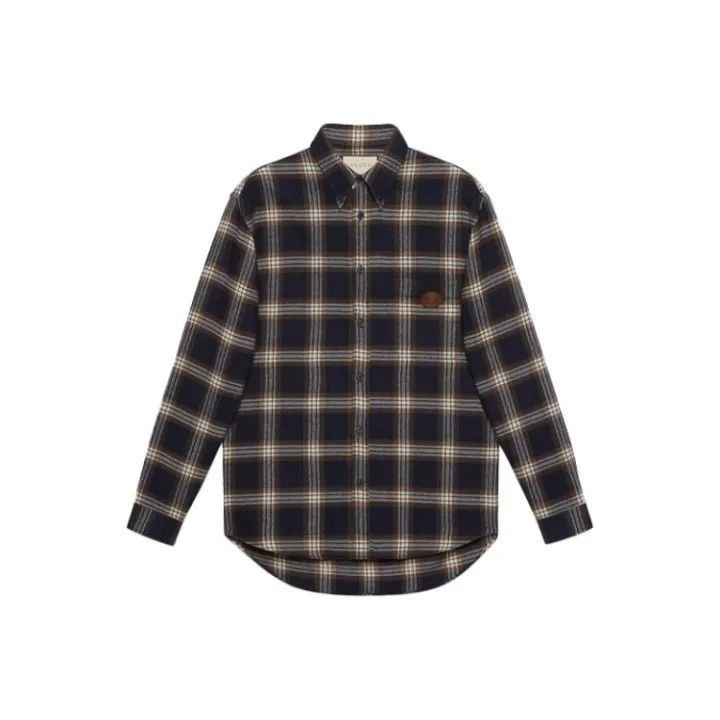 Gucci Gucci Gucci SS21 Plaid Button-Up Shirt -2506 Size US L / EU 52-54 / 3 - 1 Thumbnail