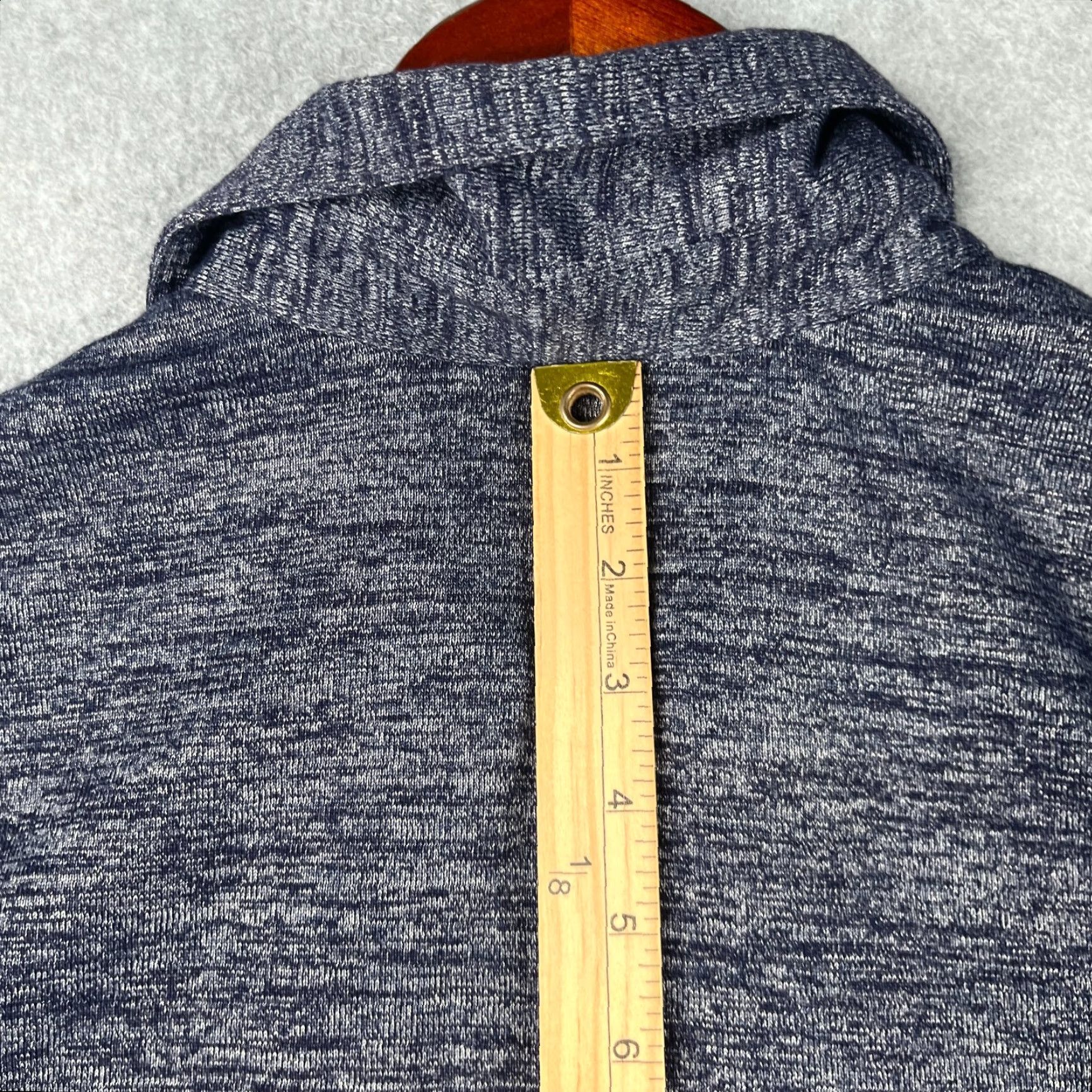 Johnston & Murphy Johnston & Murphy Polo Shirt Mens Large Navy Heather Knit Casual Stretch Size US L / EU 52-54 / 3 - 7 Thumbnail