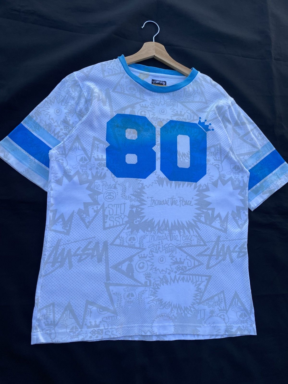 Stussy Rare Stussy “Increase the Peace” Graphic Tshirt Size US L / EU 52-54 / 3 - 6 Thumbnail