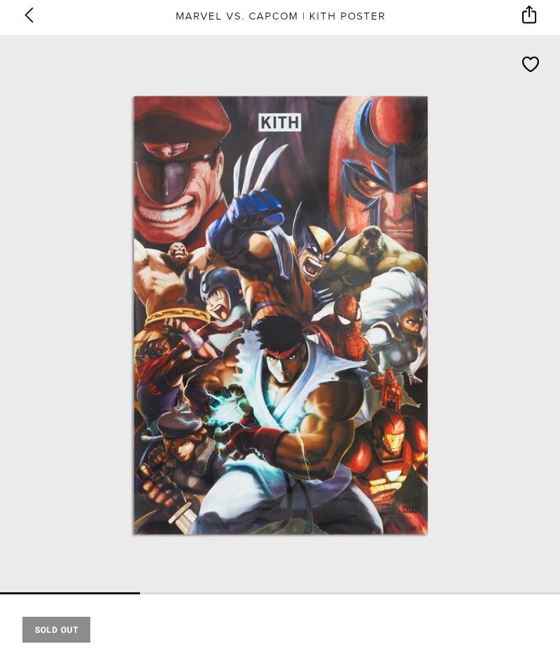 【限定】KITH x MARVEL VS CAPCOM MOVIE POSTER Kith X Marvel Vs Capcom Movie Poster