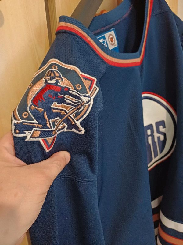 NHL × Starter × Vintage Starter Nhl Edmonton Oilers Hockey Jersey Size US L / EU 52-54 / 3 - 5 Thumbnail