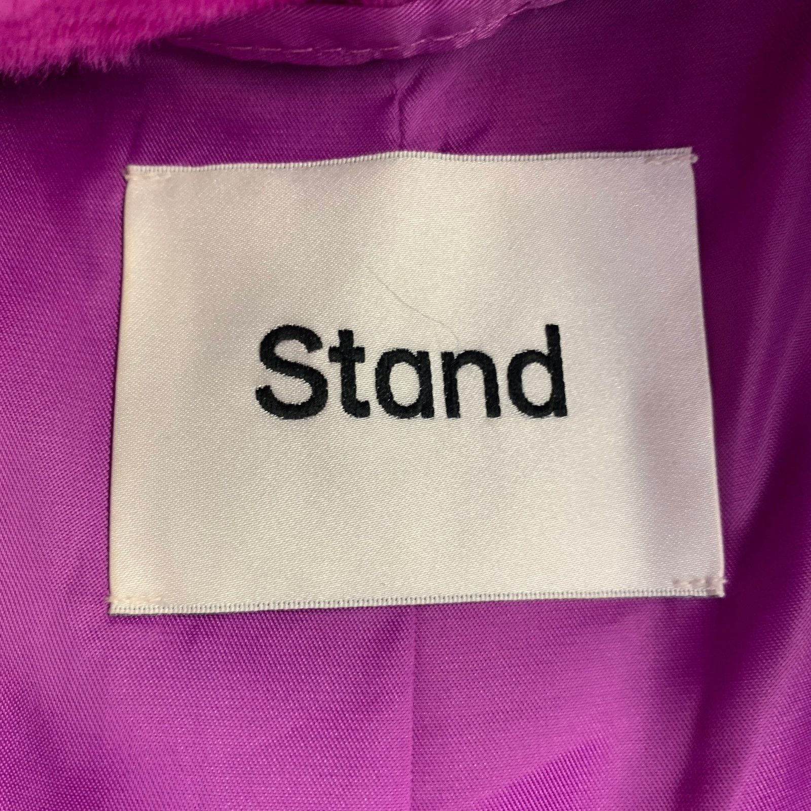 STAND STUDIO STAND STUDIO Maribel Magenta Orange Color Block Fur Coat Size M / US 6-8 / IT 42-44 - 5 Thumbnail