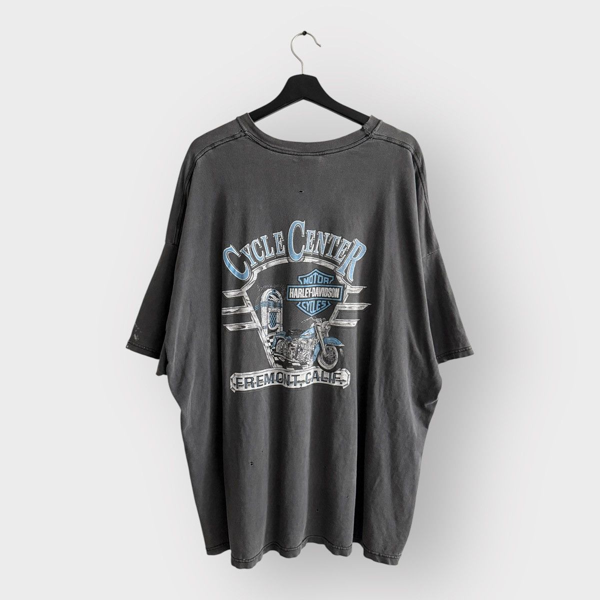 Harley Davidson RARE! 1990s Harley Davidson USA Eagle Distressed Tee Size US XXL / EU 58 / 5 - 2 Thumbnail