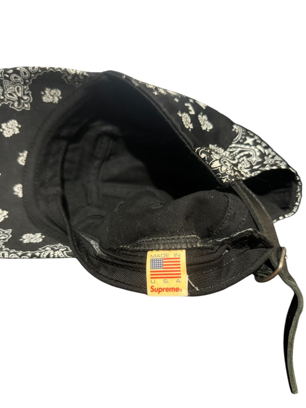 Supreme Supreme SS21 Bandana Camp Cap Black Size ONE SIZE - 6 Thumbnail
