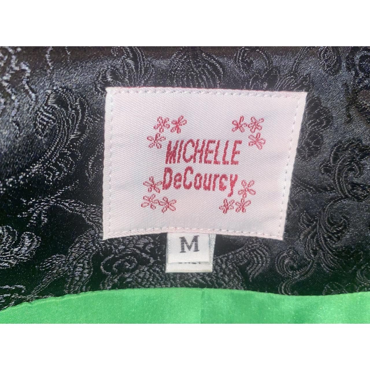 Designer Vintage Style Black Brocade Jacket With Satin Green Lining Size M / US 6-8 / IT 42-44 - 7 Thumbnail