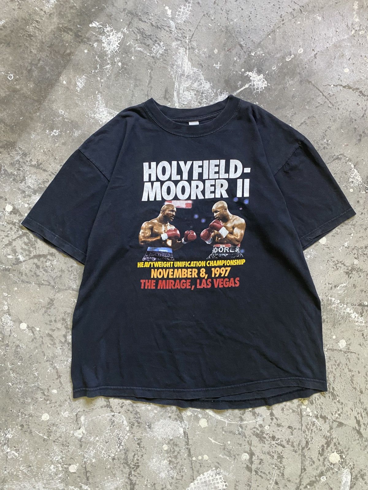 Other Vintage 1997 Boxing Match Holyfield VS Moorer Shirt Size US XL / EU 56 / 4 - 1 Thumbnail