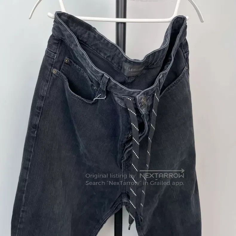 Balenciaga Balenciaga size XXS Black Denim Jeans Size US 27 - 3 Thumbnail