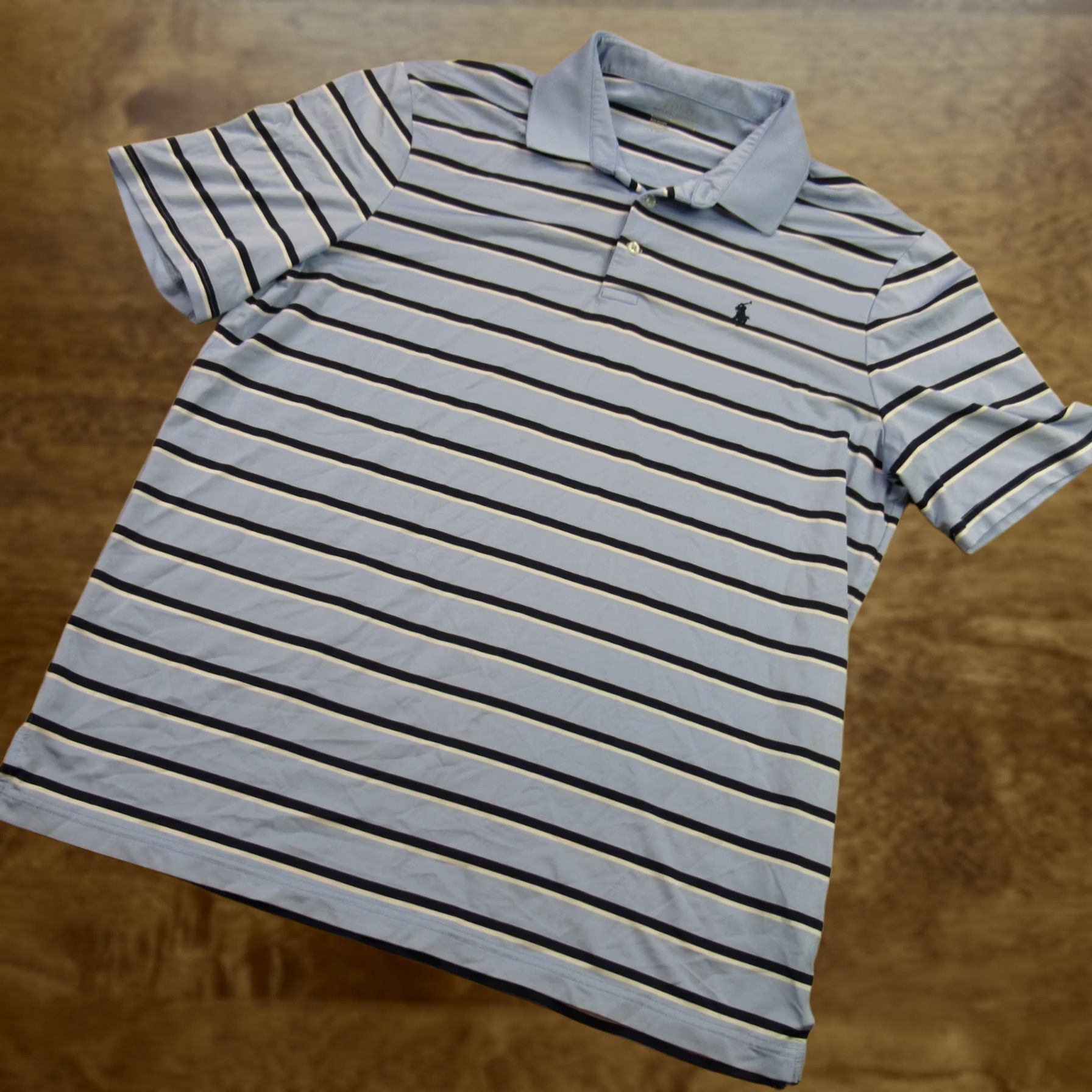 Polo Ralph Lauren Polo Ralph Lauren Shirt Mens Large Short Sleeve Golf Polo Stripes Casual Size US L / EU 52-54 / 3 - 1 Thumbnail