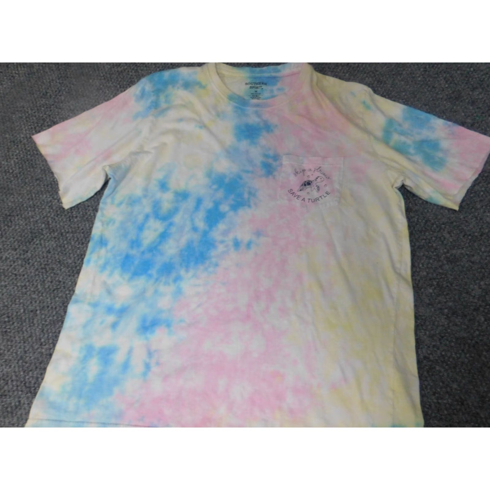 ESPIRIT Southern Spirit Womens Shirt M tie dye turtle Dog Dolman Viscose Crew Neck Short Sleeve Multicolor Blouse casual Basic Regular Modern 90s? Size M / US 6-8 / IT 42-44 - 7 Thumbnail
