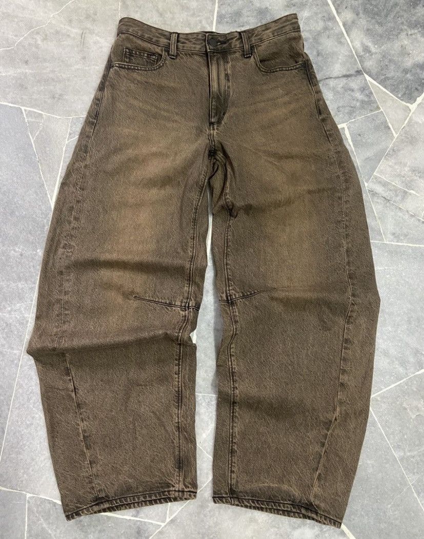 JNCO Vintage Japanese Brand Gu Jeans Wash Super Baggy Pants Size US 31 - 1 Thumbnail