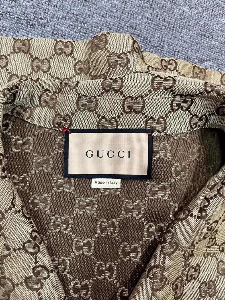 Gucci Gucci Classic double G printed shirt Size US L / EU 52-54 / 3 - 3 Thumbnail
