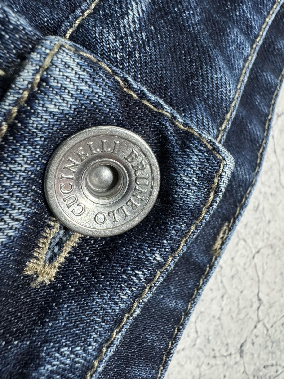 Brunello Cucinelli Brunello Cucinelli Luxury Denim Jeans Vintage Navy Size US 34 / EU 50 - 7 Thumbnail