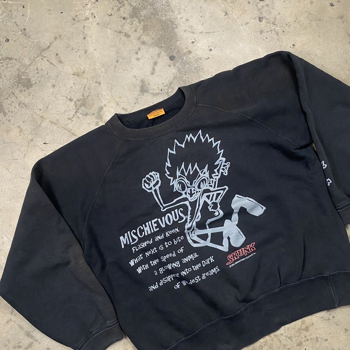 Japanese Brand × Vintage y2k HipHop Mischievous Skunk Boxy Crewneck Size US M / EU 48-50 / 2 - 4 Thumbnail