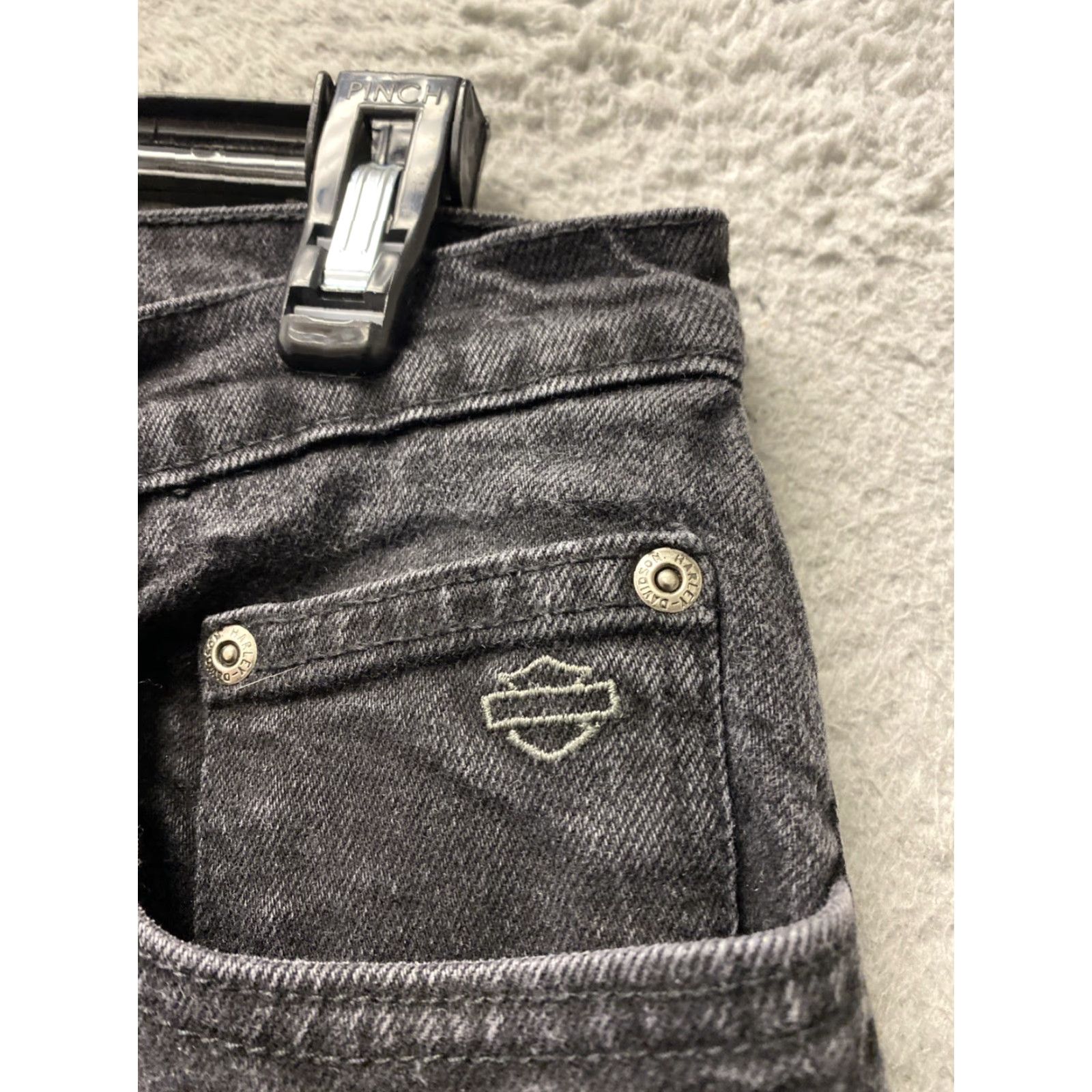 Harley Davidson Harley Davidson Jeans Womens Size 18 Black Straight /0003 Size 40" / US 18 - 4 Thumbnail