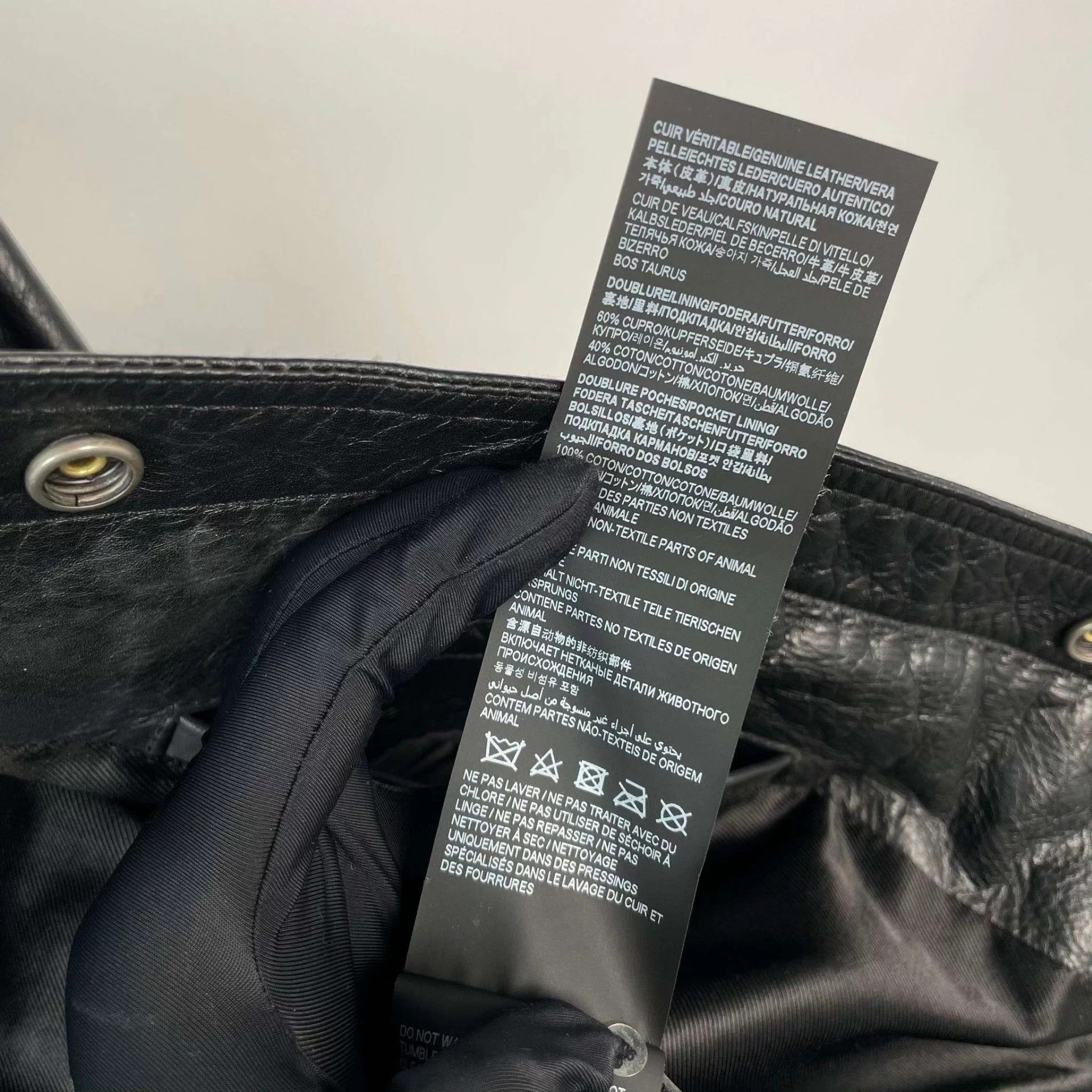 Saint Laurent Paris YSL leather jacket black 160 Size XS / US 0-2 / IT 36-38 - 7 Thumbnail