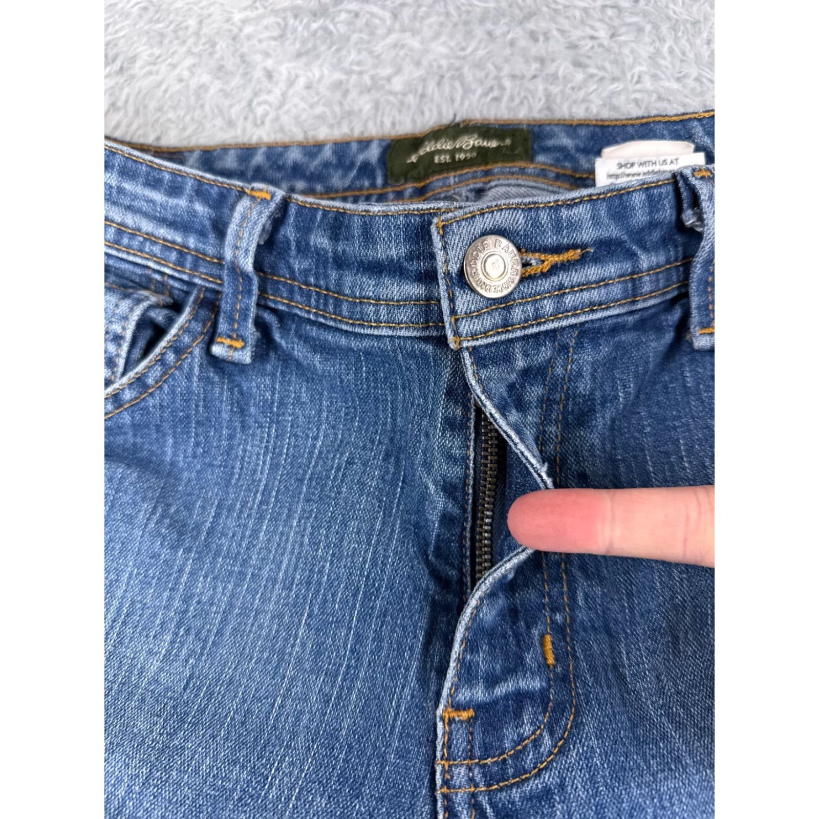 Eddie Bauer Eddie Bauer Jeans Womens 8 Blue Denim Bootcut Mid Rise 28x30 Cotton Jeans Shaping Size 30" / US 8 / IT 44 - 5 Thumbnail