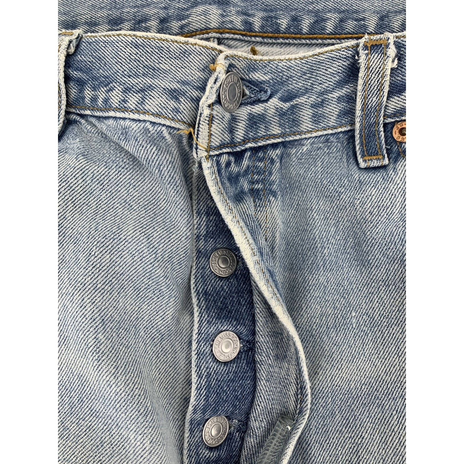 Levi's VTG Levi's 501 Button Fly 36x30" Jeans USA MADE Distressed Size US 36 / EU 52 - 6 Thumbnail