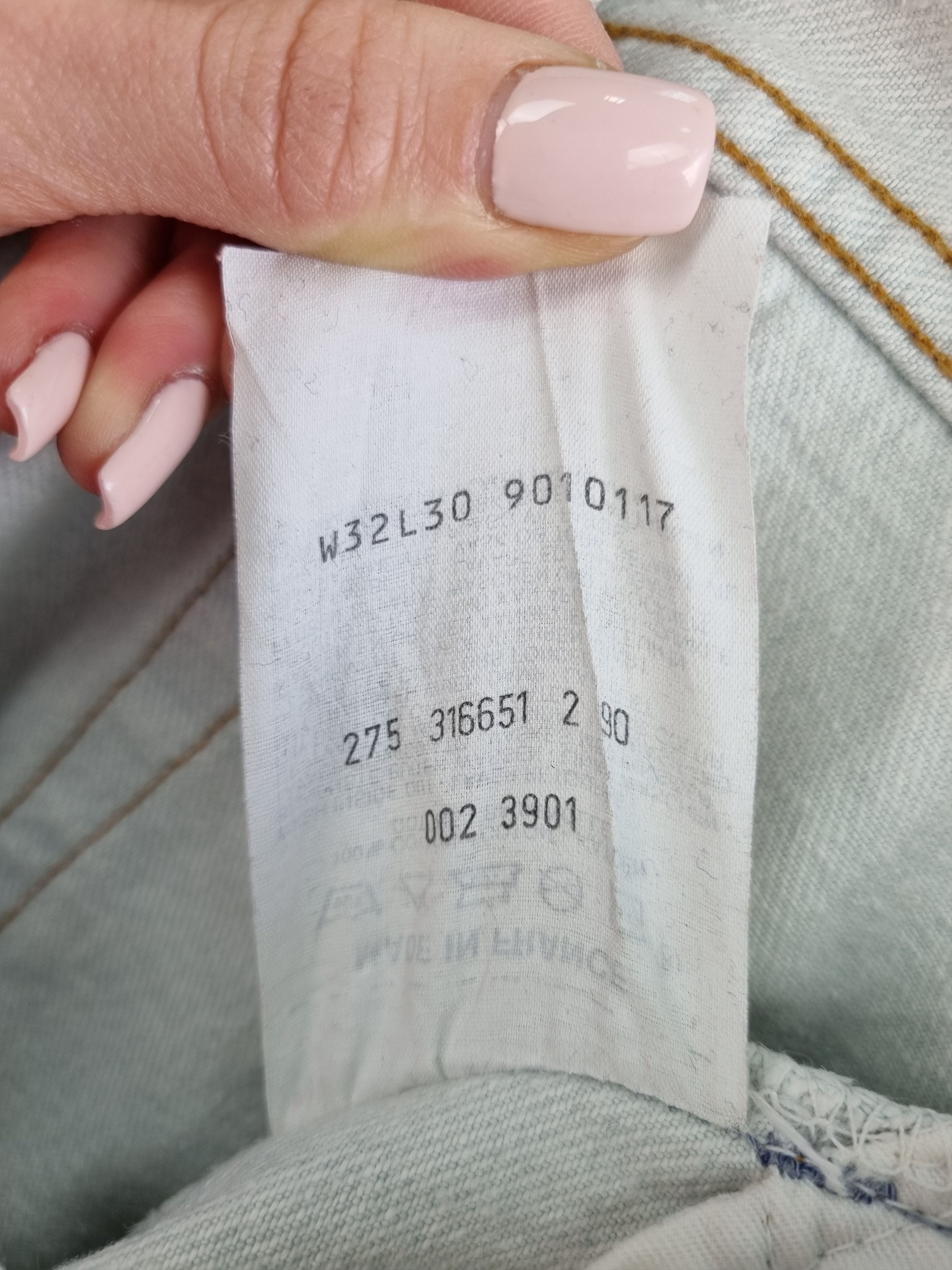 Levi's × Levi's Vintage Clothing 90s Levis France Made Cool Faded Unique Denim Jeans Size US 31 - 8 Thumbnail