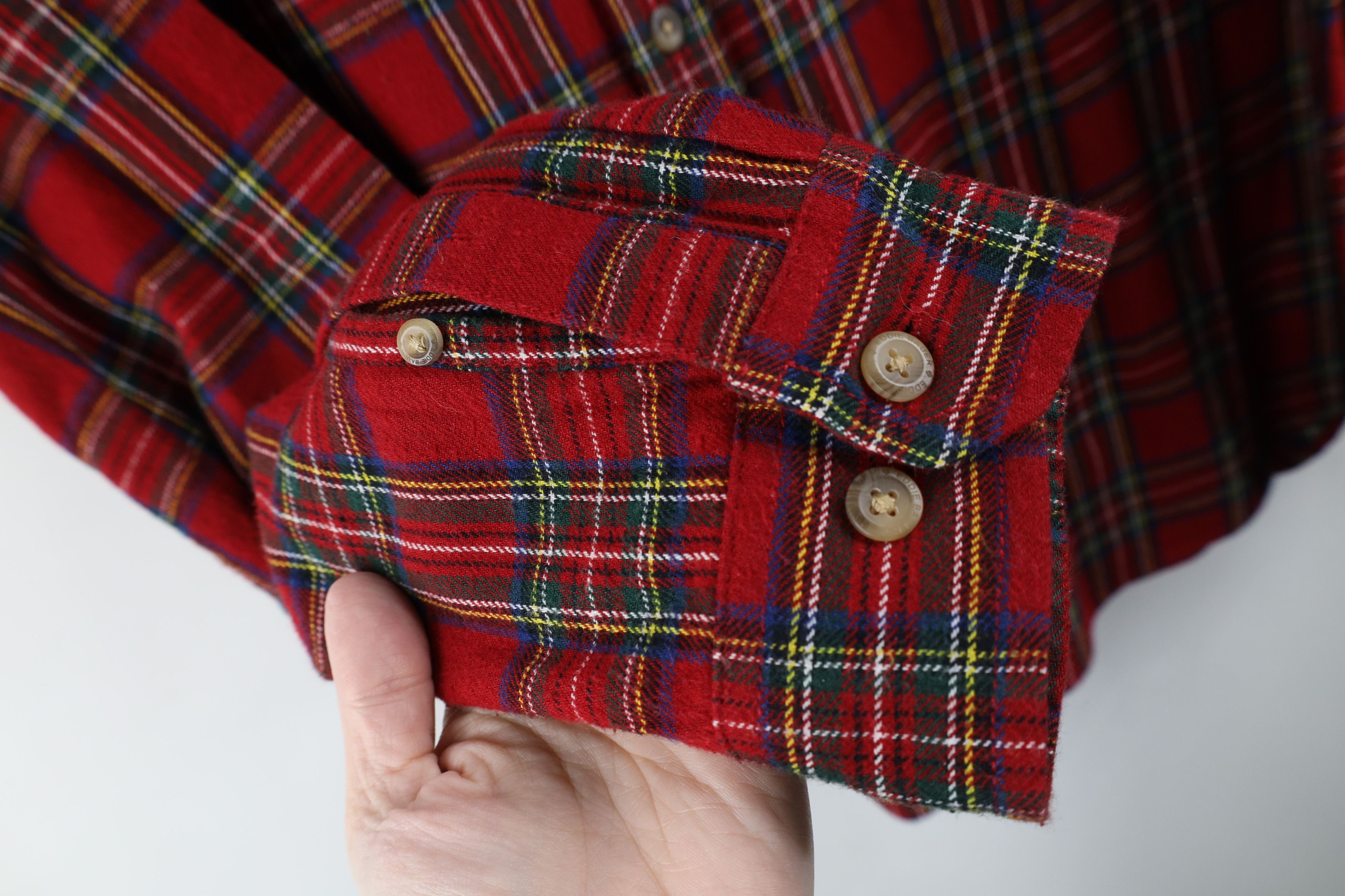Eddie Bauer × Vintage Vintage Eddie Bauer Flannel Collared Button Down Shirt Plaid Size US L / EU 52-54 / 3 - 4 Thumbnail