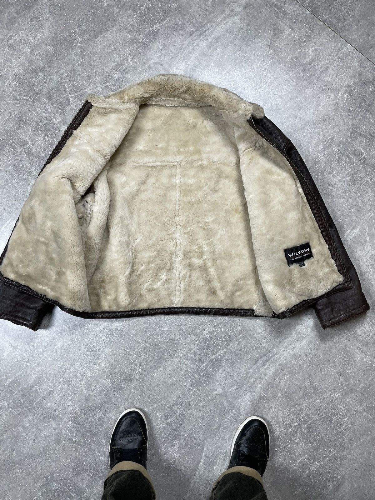 Genuine Leather × Vintage × Wilsons Leather Wilsons USAVintage B2 Bomber Aviator Leather Jacket Brown Size US L / EU 52-54 / 3 - 8 Thumbnail