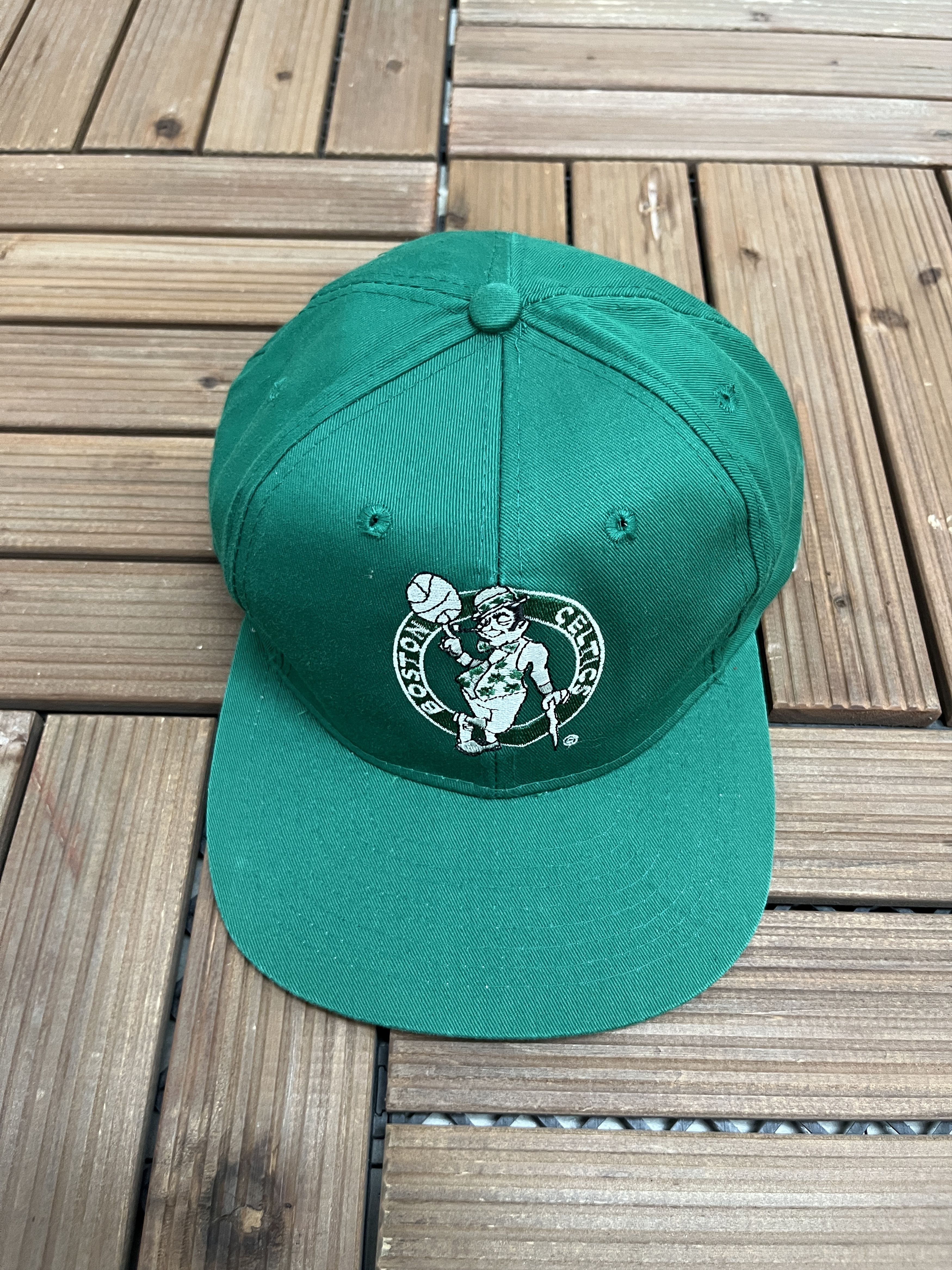 Vintage Boston Celtics Embroidered Vintage Snap Back Hat Size ONE SIZE - 2 Thumbnail