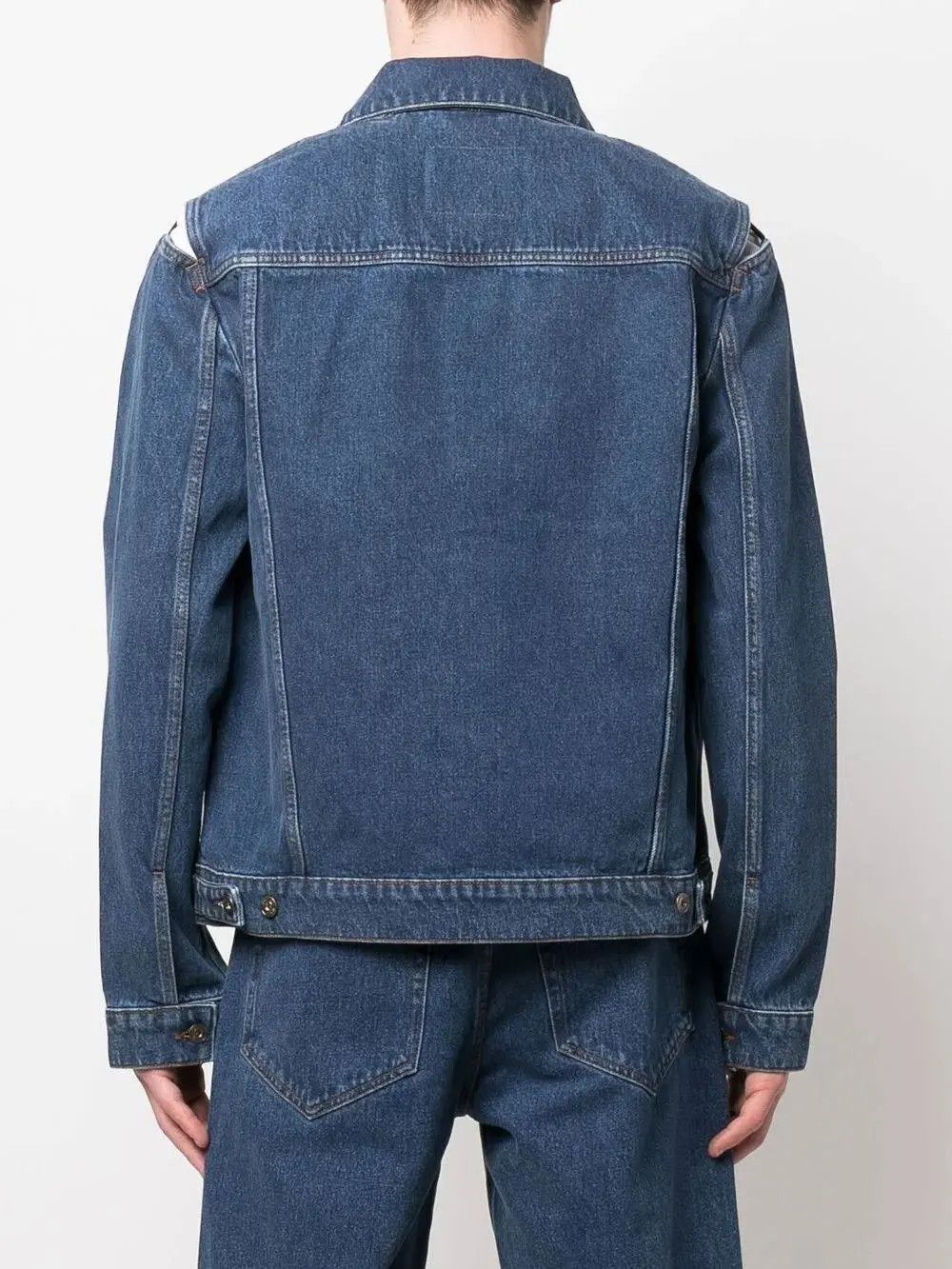 Y/Project o1mle0925 Classic Peep Show Denim Jacket in Blue Size US S / EU 44-46 / 1 - 3 Thumbnail