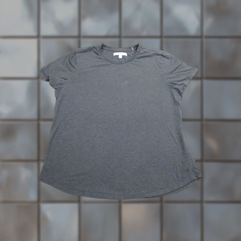 Vintage Buttercloth Shirt Gray XL Regular Slim Fit Short Sleeve Cotton Jersey Grunge Mens Size US XL / EU 56 / 4 - 1 Thumbnail