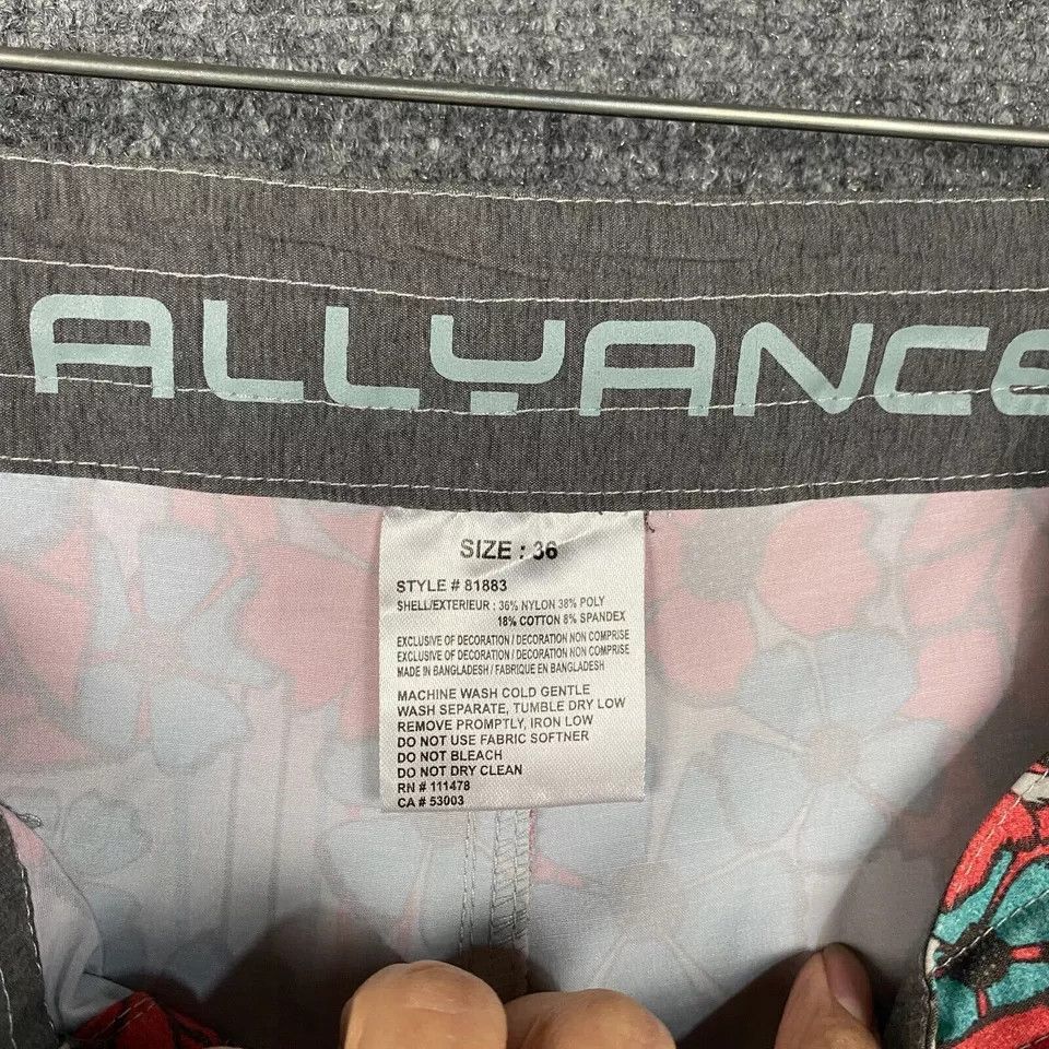 Other Allyance Board Shorts Men's Size 36 Hawaiian Floral Nylon Size US 36 / EU 52 - 6 Thumbnail