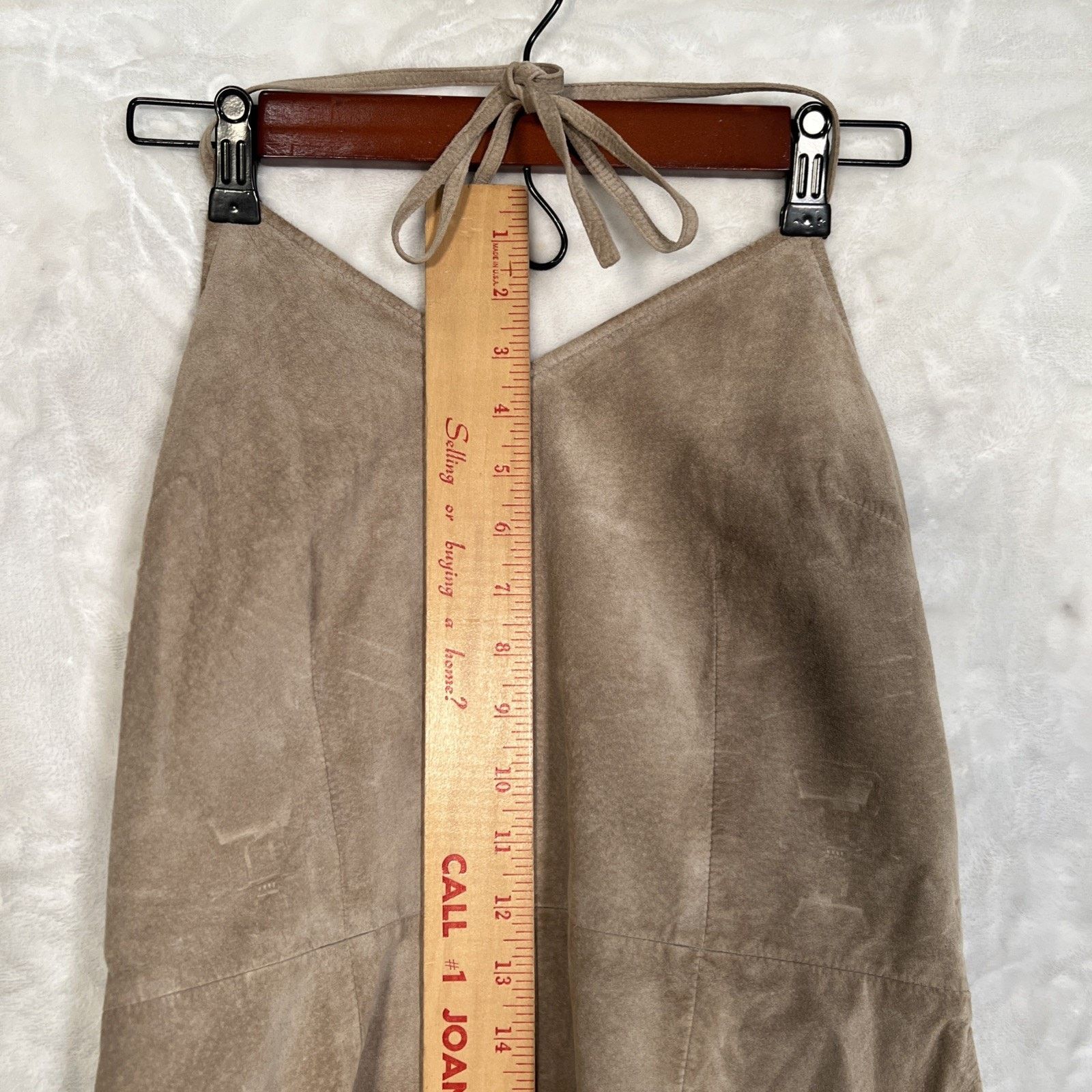 Express Express world brand tan genuine leather sundress size 9/10 Size M / US 6-8 / IT 42-44 - 6 Thumbnail