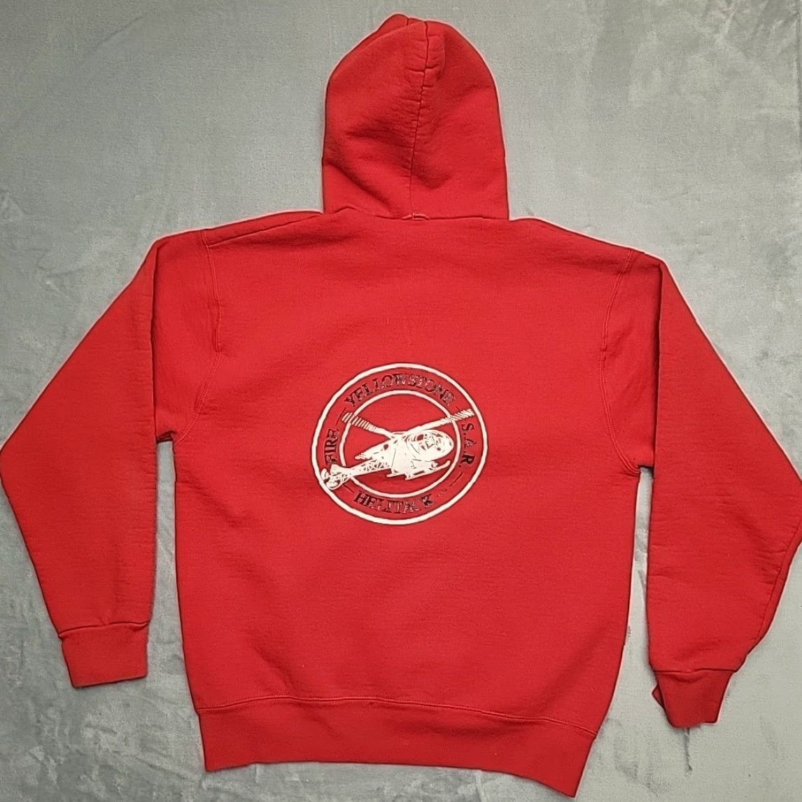 Vintage VINTAGE Wildland Fire Fighter Hoodie Mens M Red Sweatshirt Yellowstone Helitack SAR Shirt Mens M Red Graphic Print Logo Size US M / EU 48-50 / 2 - 7 Thumbnail