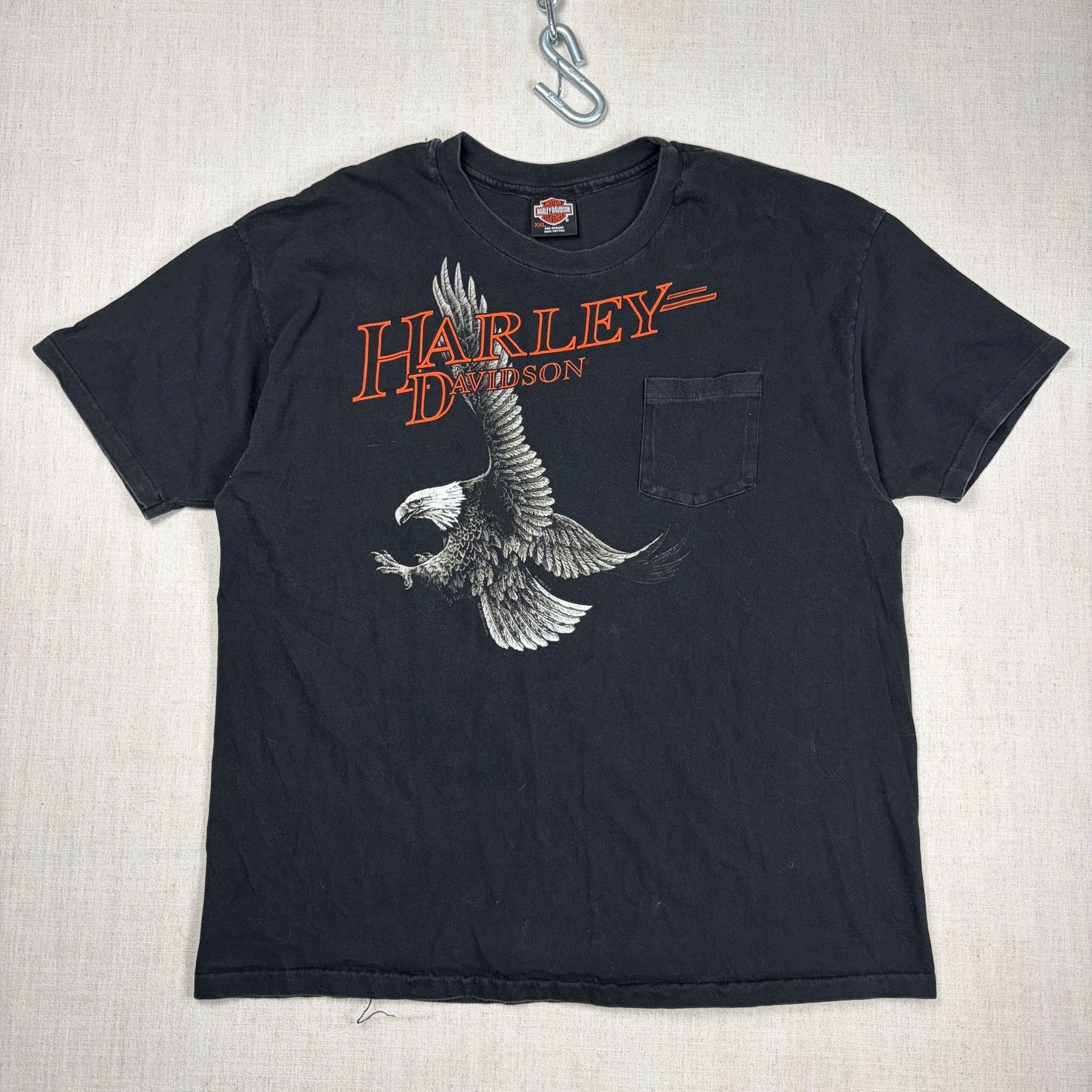 Harley Davidson Vintage Harley Davidson Soaring Eagle 1996 XXL Pocket Tee Size US XXL / EU 58 / 5 - 1 Thumbnail