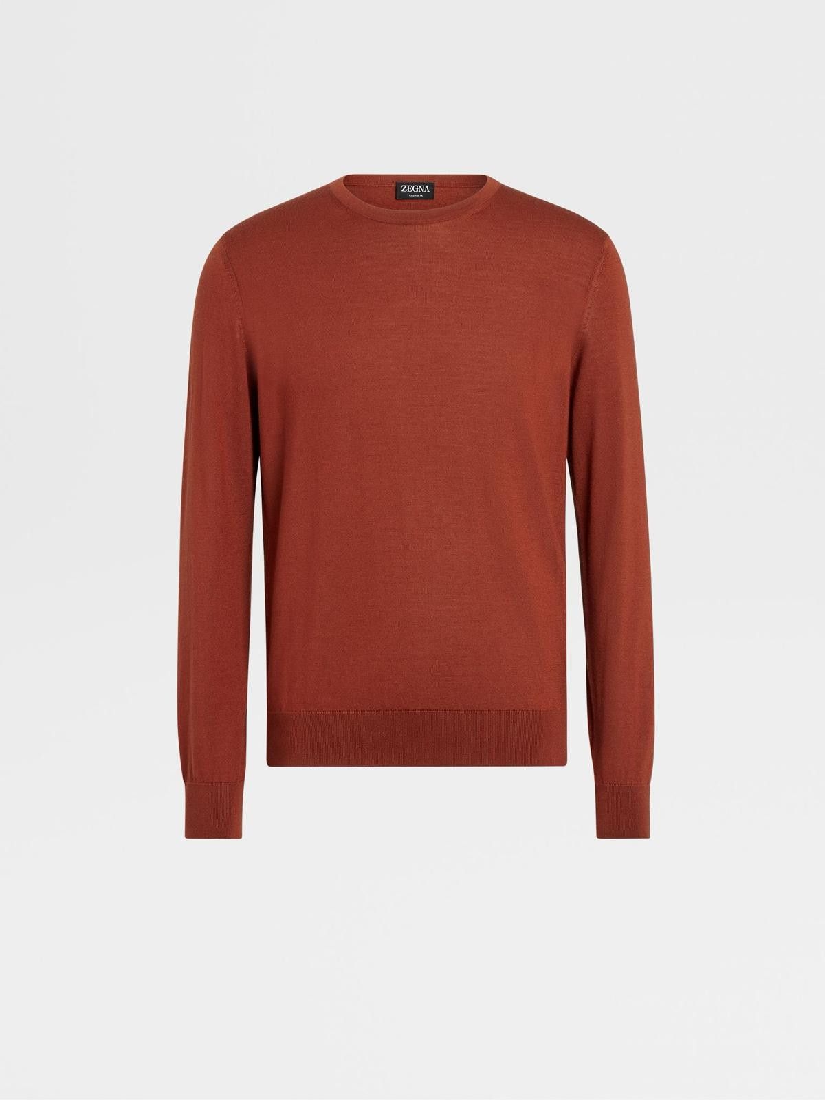 Ermenegildo Zegna o1s1rm0426 Crewneck Sweater in Dark Red Size US S / EU 44-46 / 1 - 1 Thumbnail