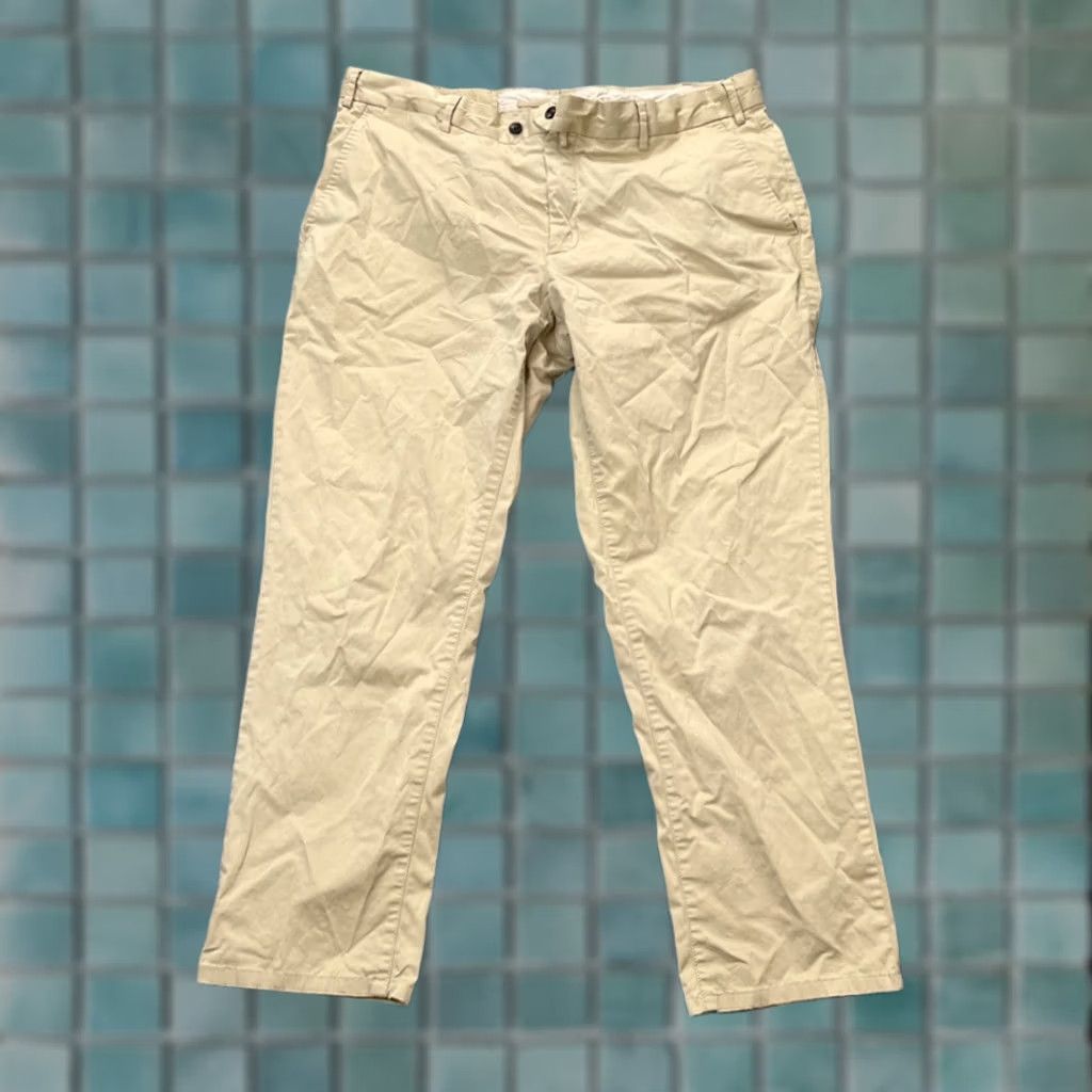 Suitsupply Suitsupply Suit Pants Mens 36x26 Beige Cotton Slacks Dress Formal Chino Classic Front Flat Front Straight 2 Piece Classic Mens Size 36R - 1 Thumbnail