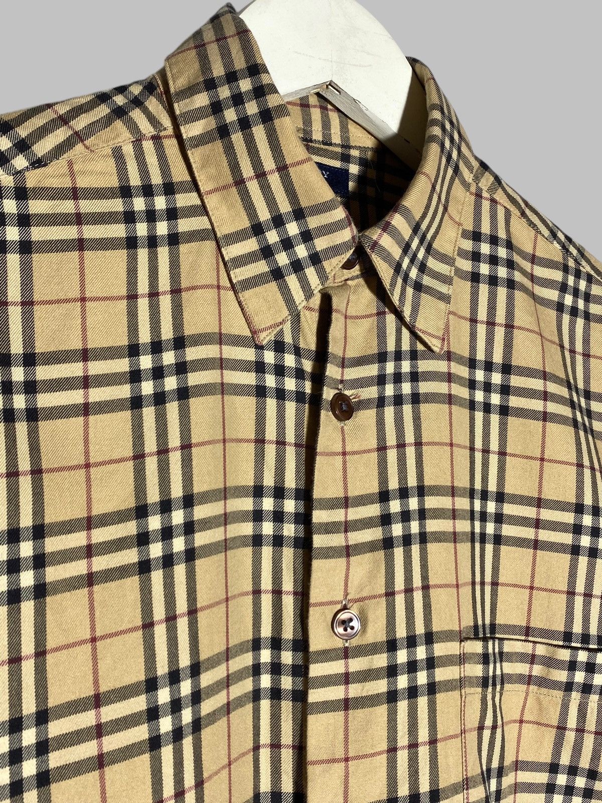 Burberry Vintage Burberry London Checked Long Sleeve Shirt Men’s Size US S / EU 44-46 / 1 - 4 Thumbnail
