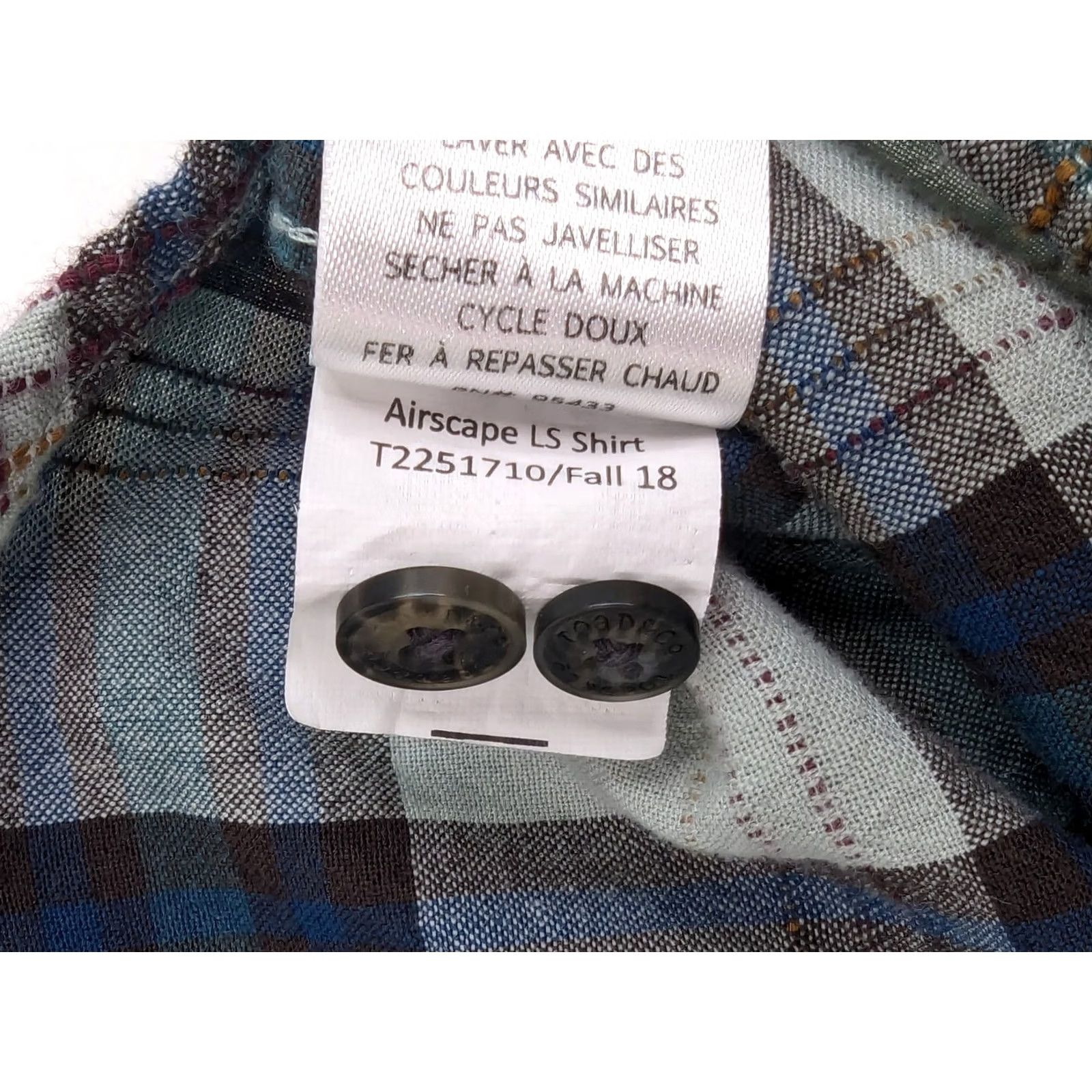 Toad&Co Toad & Co Airscape Organic Cotton Blue Plaid Flannagan Shirt Men L Long Sleeve Size US L / EU 52-54 / 3 - 5 Thumbnail