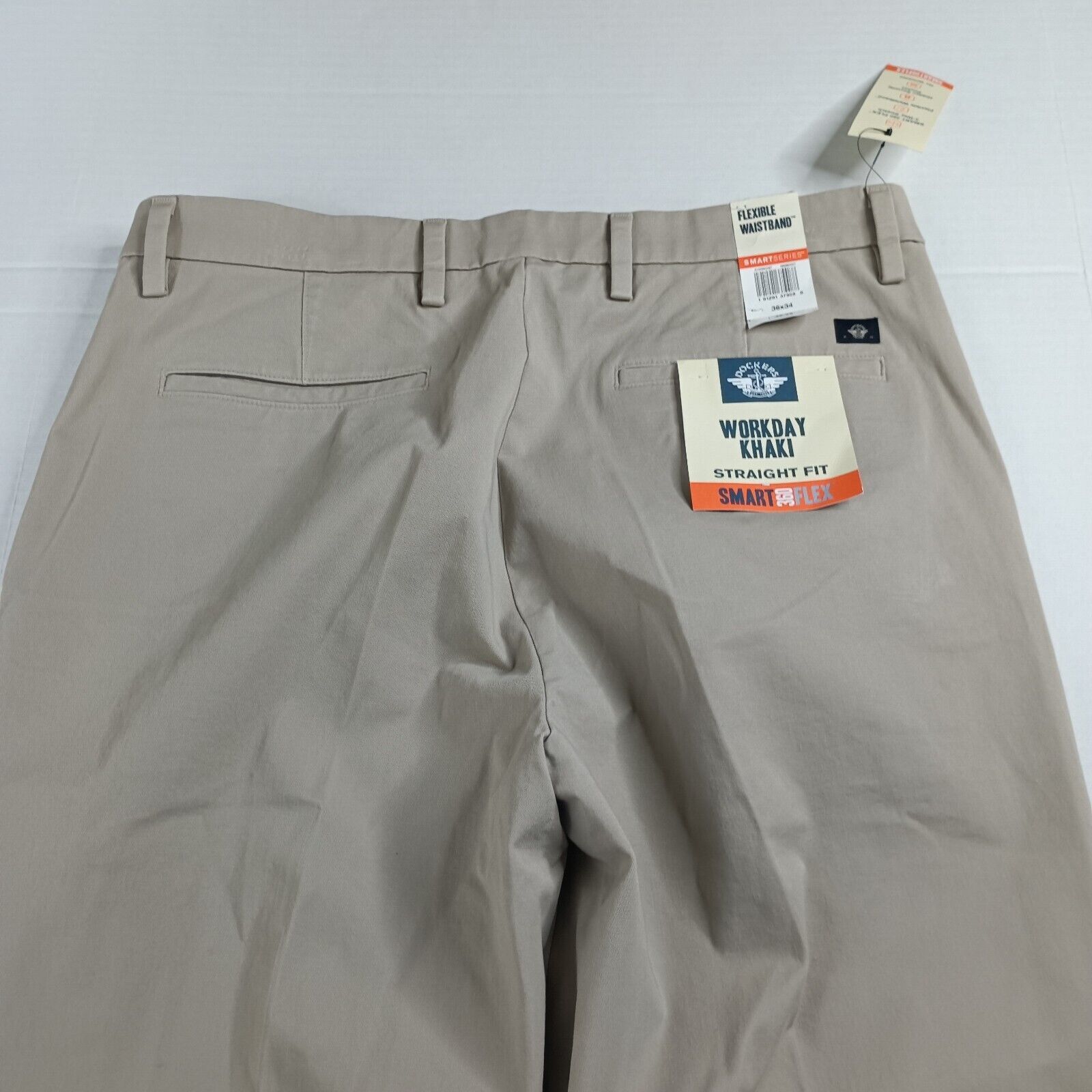 Dockers Dockers Workday Khakis Men's 36x34 Beige Straight Fit Size US 36 / EU 52 - 6 Thumbnail