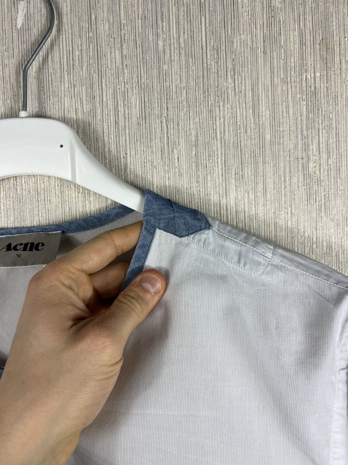 Acne Studios Archive Acne Studios soho stand-up collar shirt casual basic Size US M / EU 48-50 / 2 - 16 Thumbnail