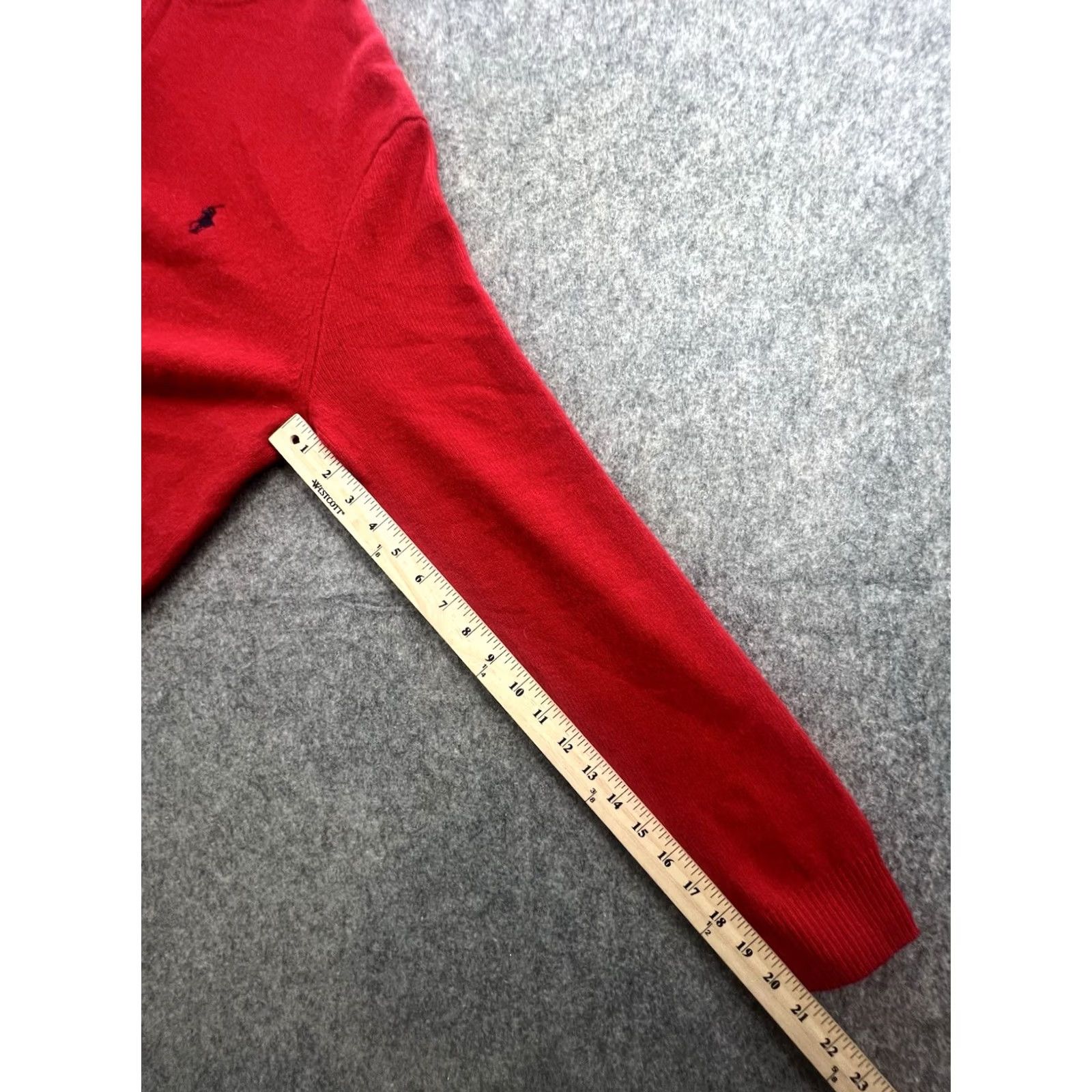 Polo Ralph Lauren Polo Ralph Lauren Sweater Pullover 1/4 Zip M Red Mens Knit Logo Embroidered Mock Neck Casual Christmas Holiday Classic Preppy Size US M / EU 48-50 / 2 - 4 Thumbnail