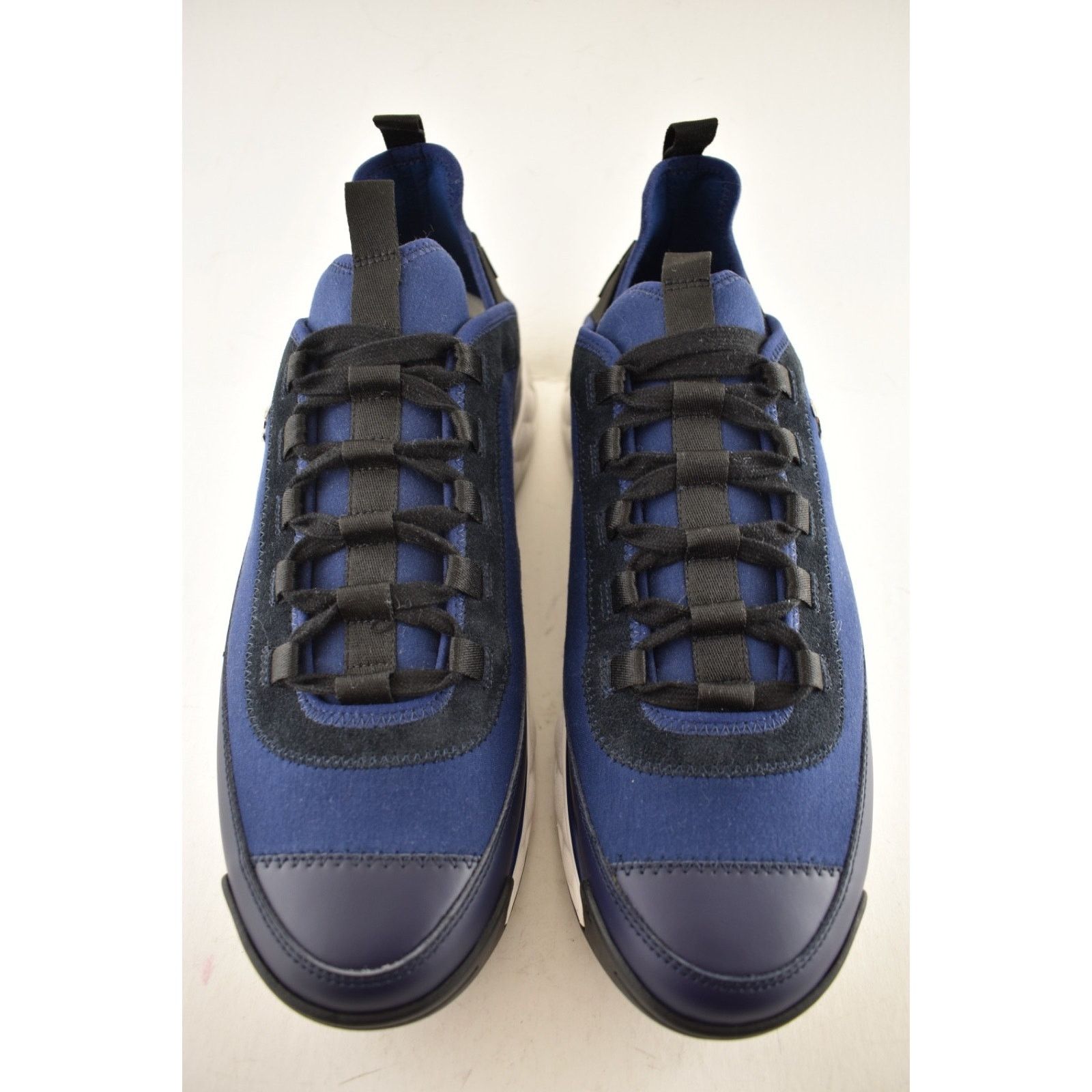 Chanel Chanel 20C Mens Blue Black White CC Logo Lace Up Low Size US 11 / EU 44 - 9 Thumbnail