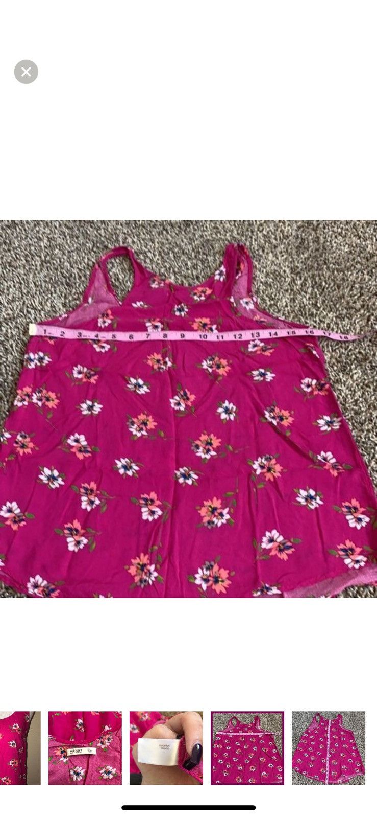 Old Navy Old navy small floral tank top Size S / US 4 / IT 40 - 4 Thumbnail