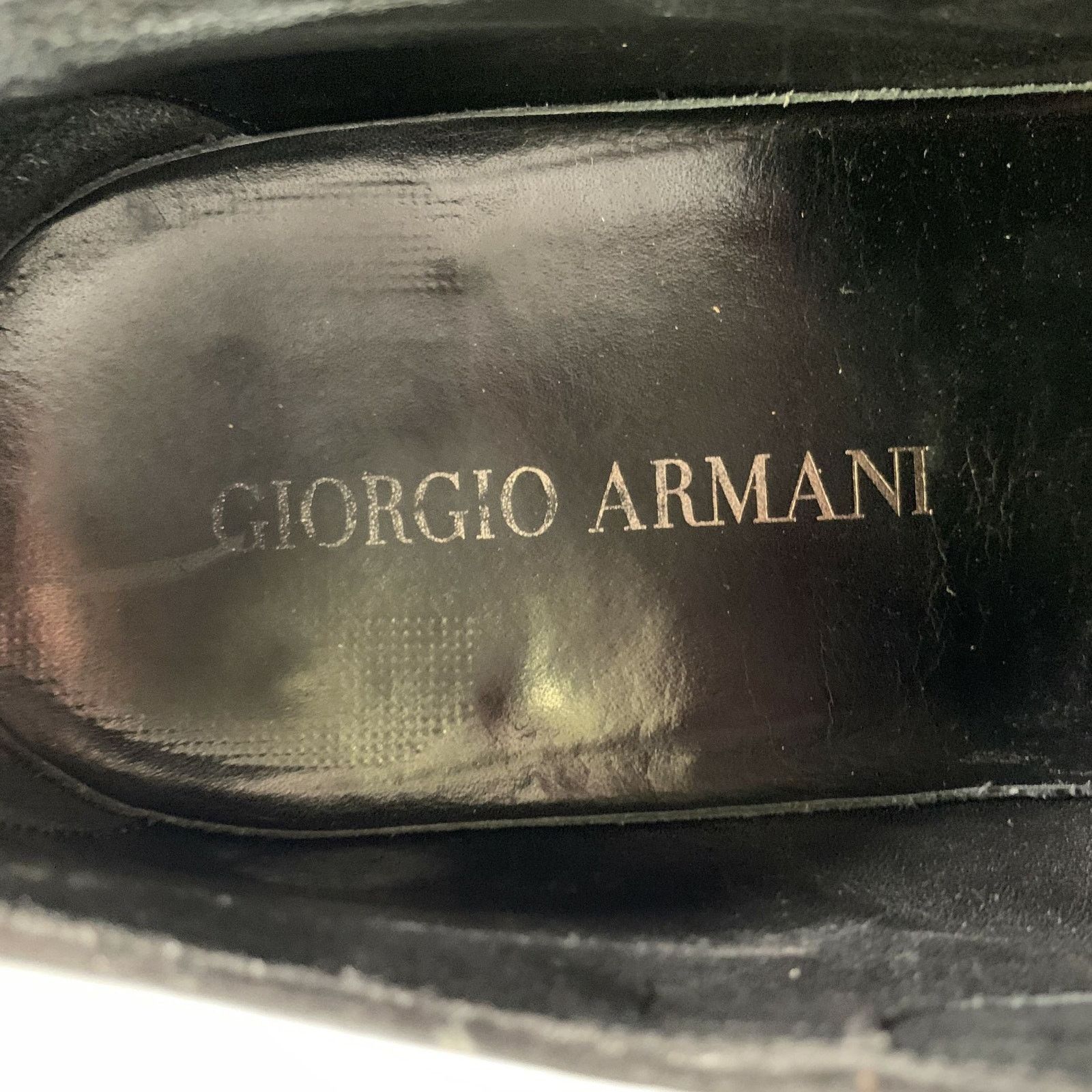 Giorgio Armani GIORGIO ARMANI 9.5 Black Leather Round Toe Lace Up Shoes Size US 9.5 / EU 42-43 - 9 Thumbnail