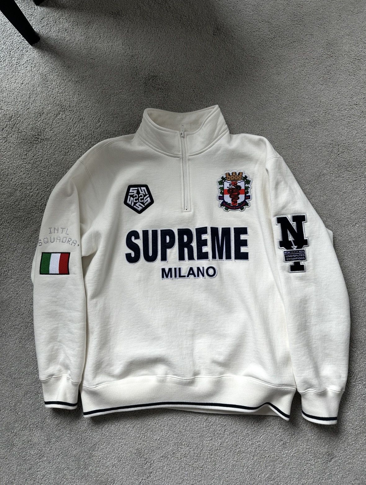 Milano Supreme Half Zip Sweater Supreme Milano Half Zip Pullover