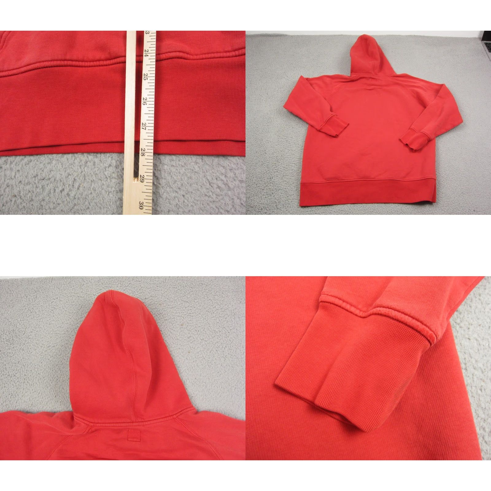 Adidas VINTAGE adidas Hoodie Adult L Red Sweatshirt Pullover Fleece Mens Y2K Size US L / EU 52-54 / 3 - 9 Thumbnail