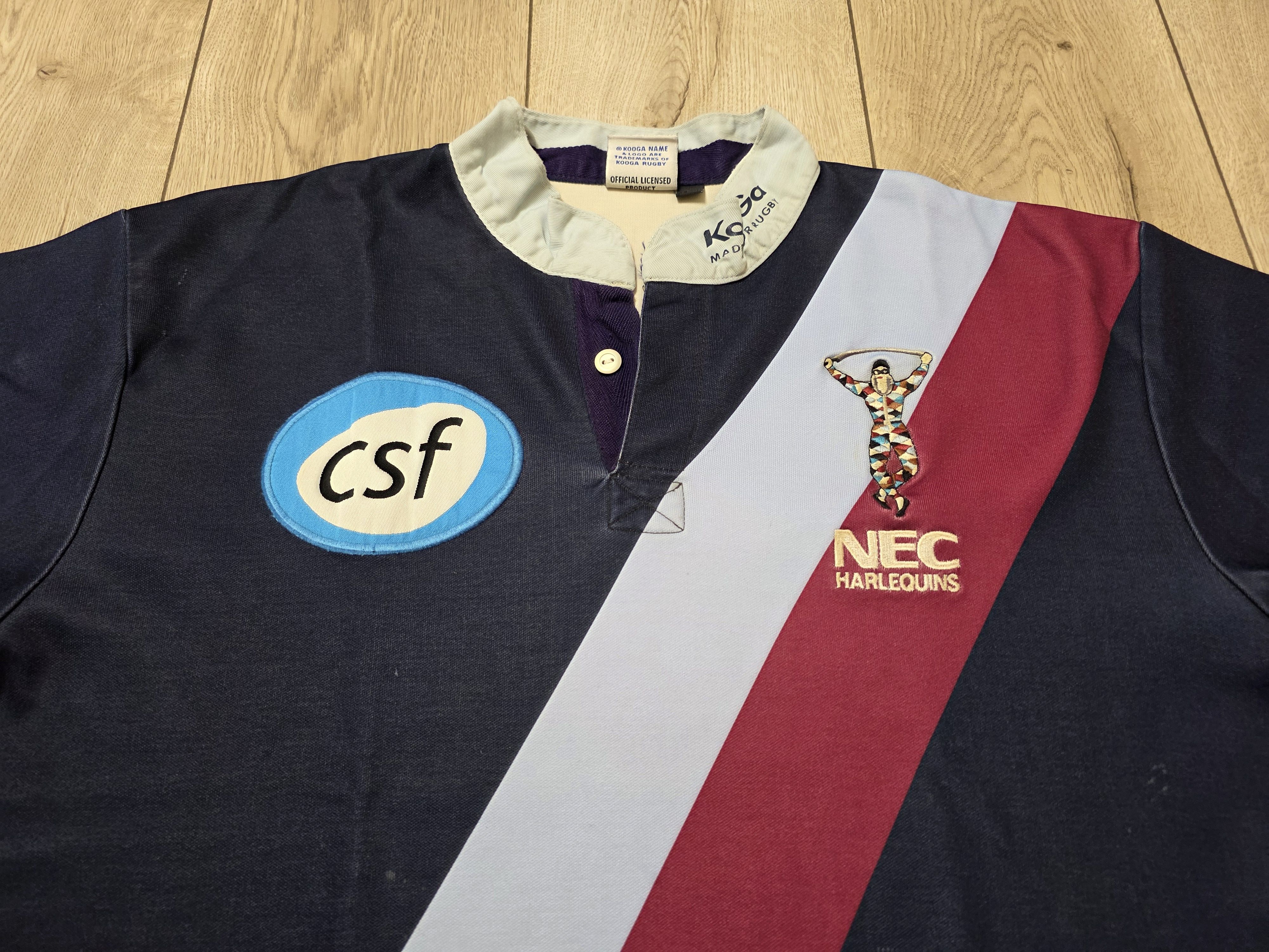 Vintage HARLEQUINS RUGBY JERSEY VINTAGE 2001 ENGLAND RUGBY SHIRT Size US XXL / EU 58 / 5 - 3 Thumbnail
